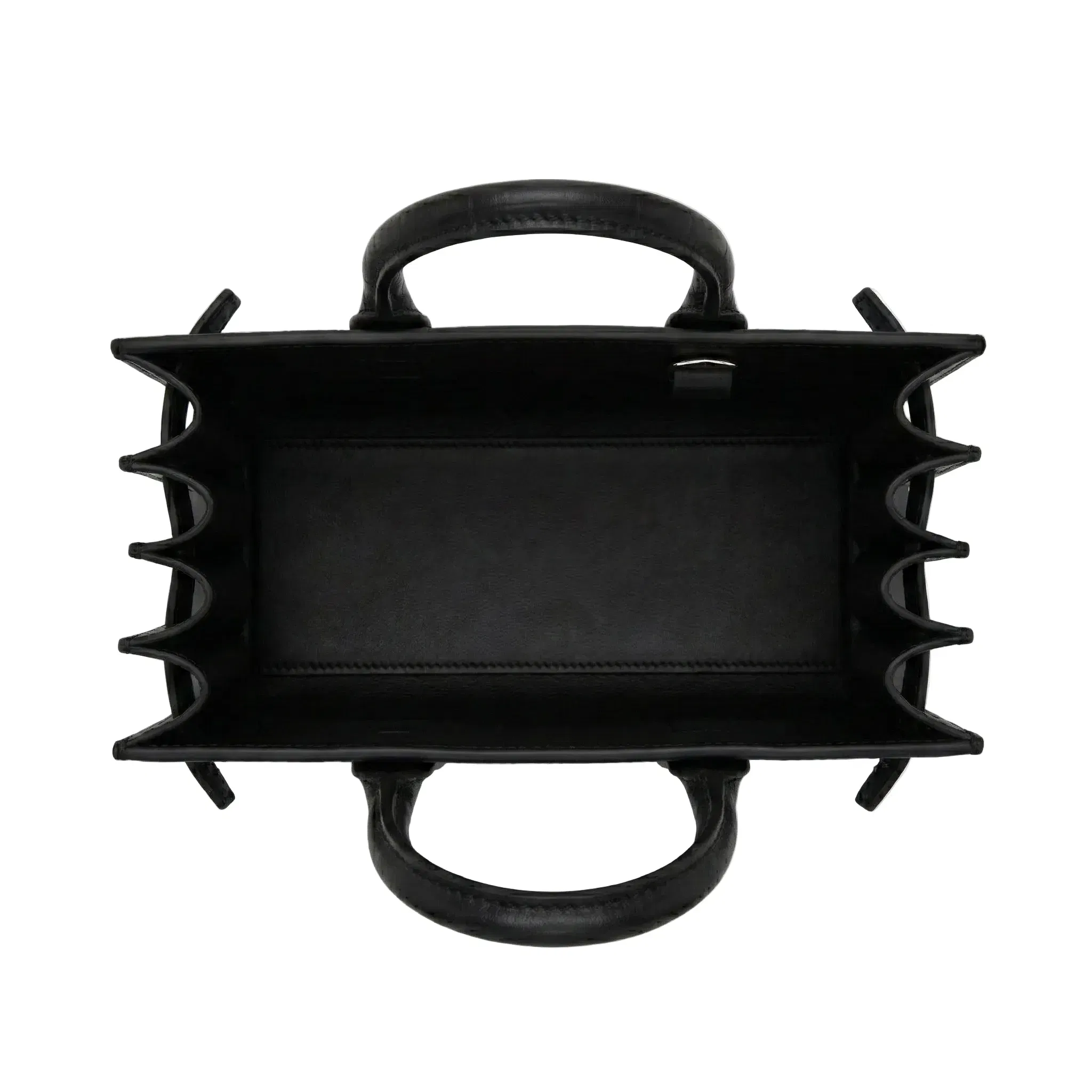Sac De Jour Nano Leather Handbag- Black