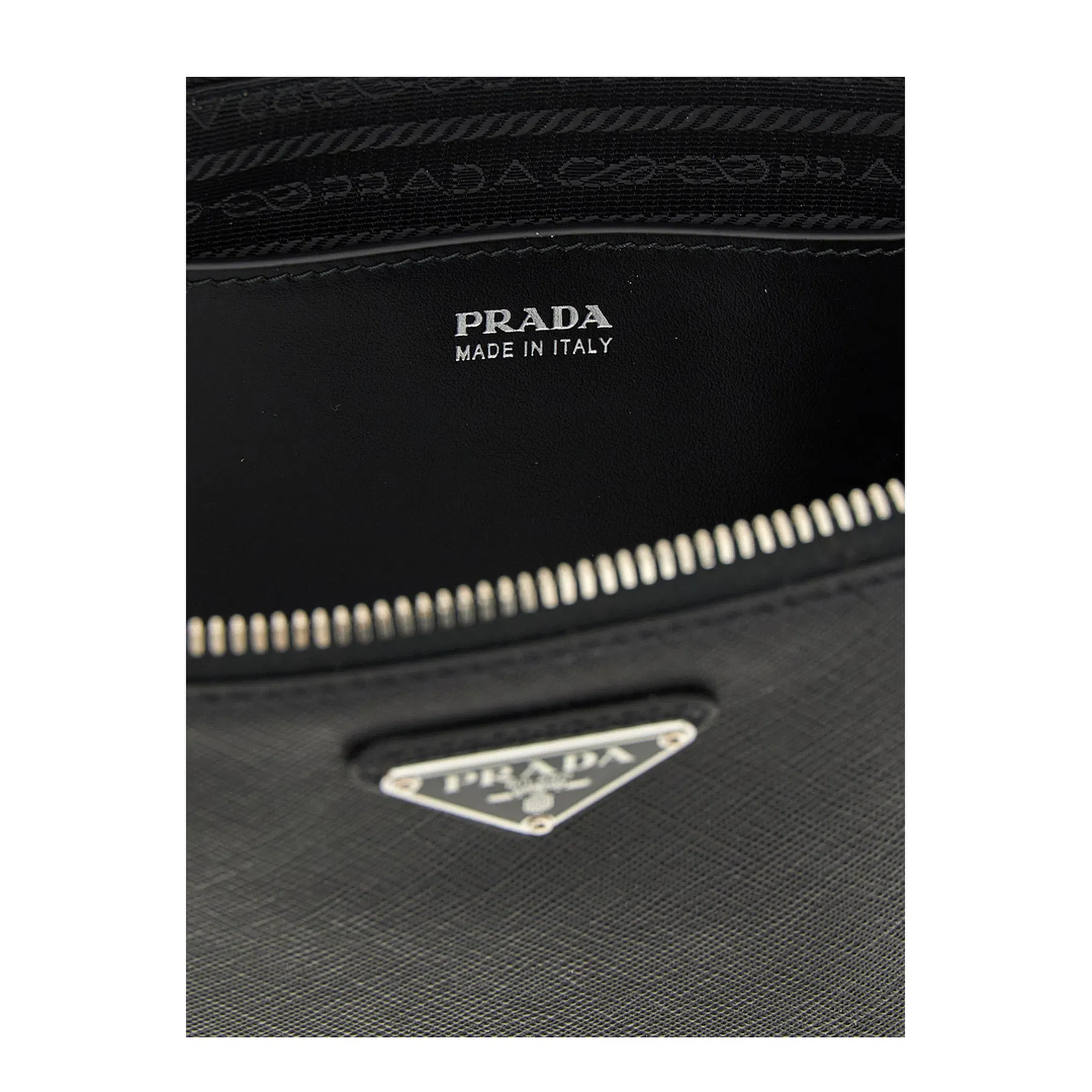 Saffiano Leather Clutch Bag