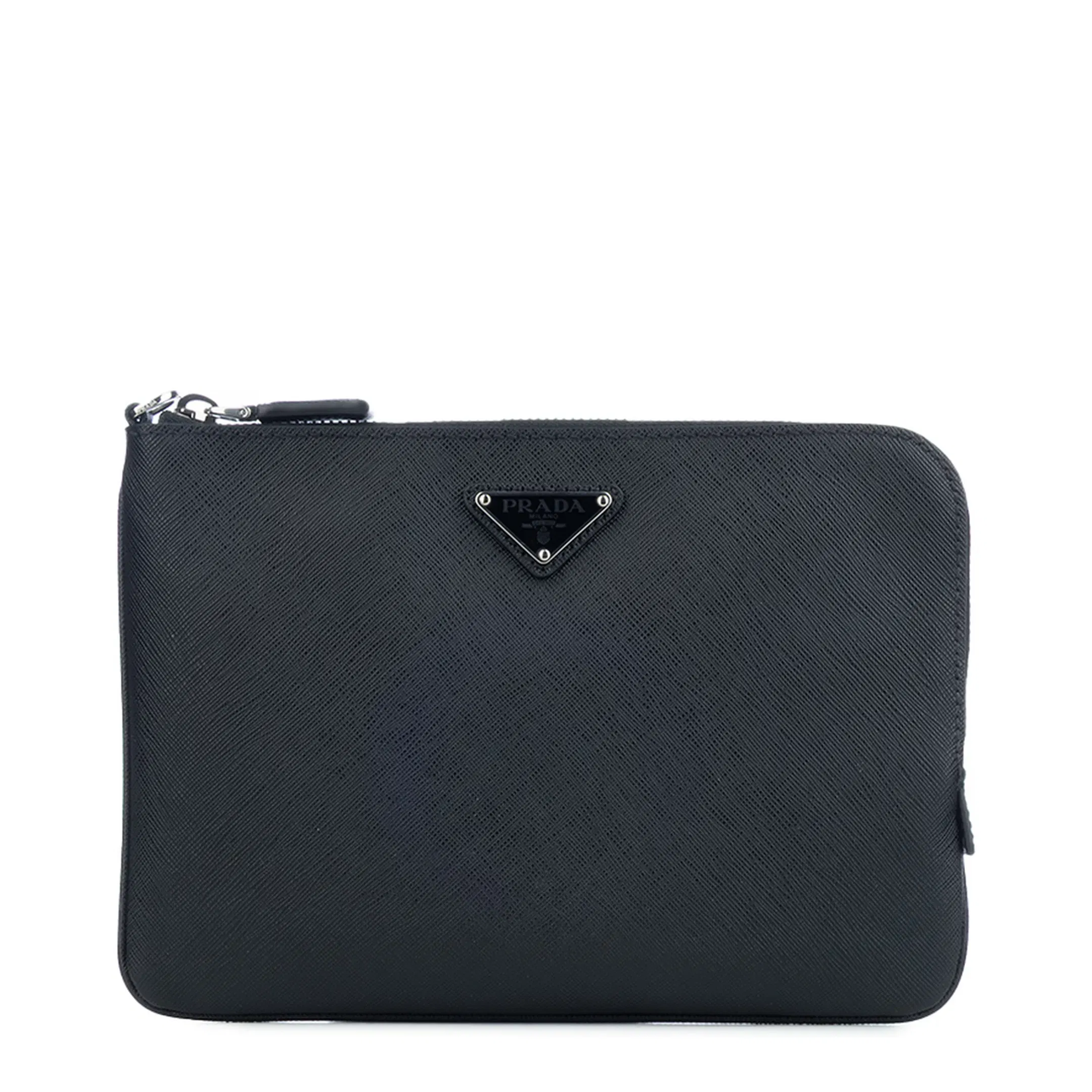 Saffiano Leather Clutch Bag