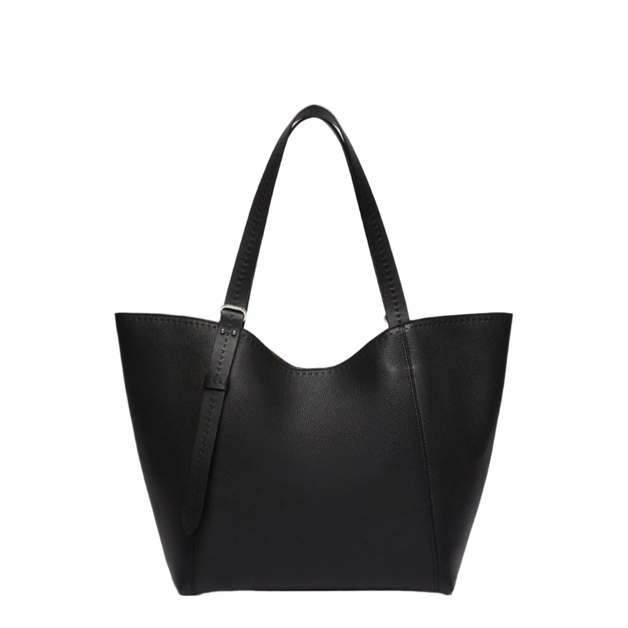 Leather Archetipo Handbag - Black
