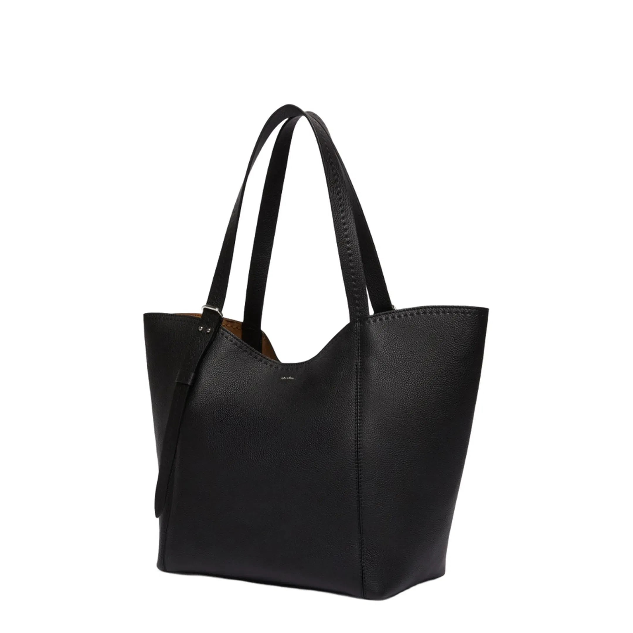 Leather Archetipo Handbag - Black