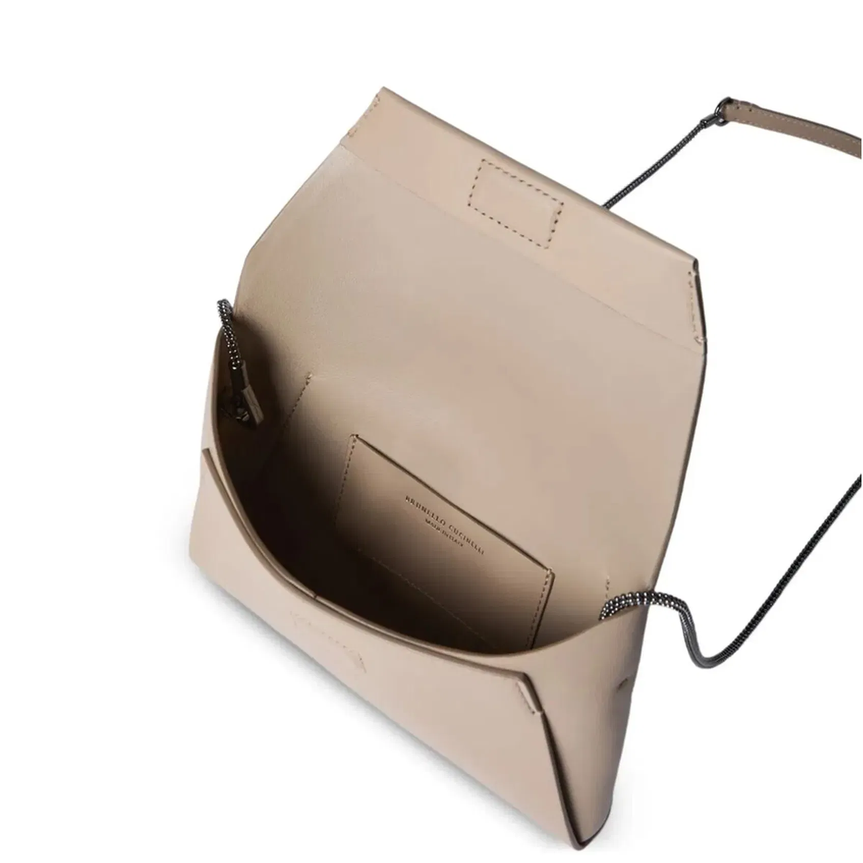 Calfskin Duo Pochette Clutch Bag - Buff