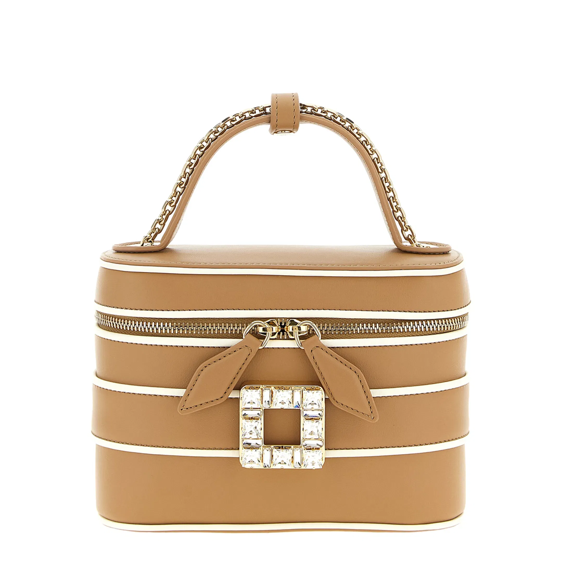 Vanity Très Vivier Micro Bag in Leather - Camel