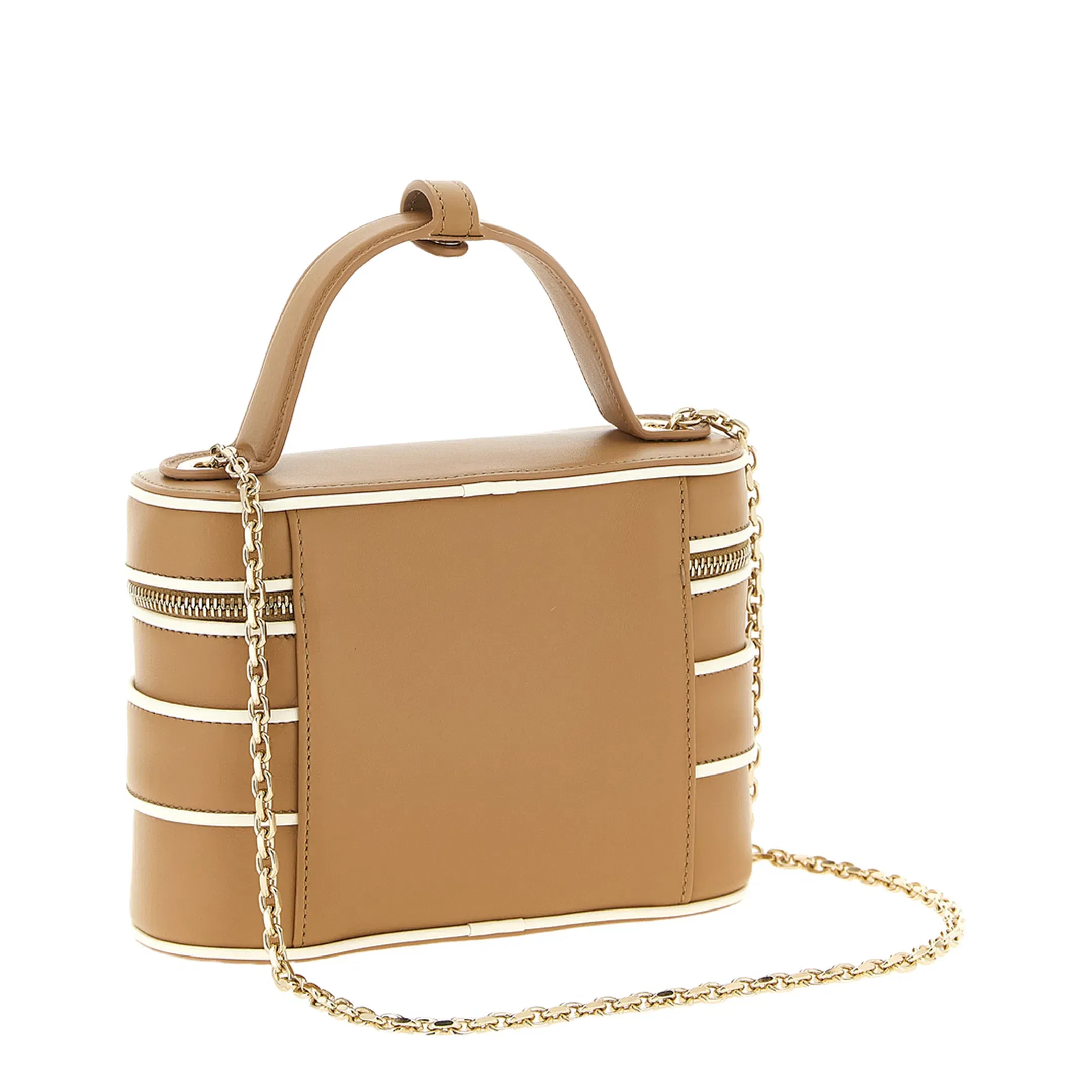 Vanity Très Vivier Micro Bag in Leather - Camel