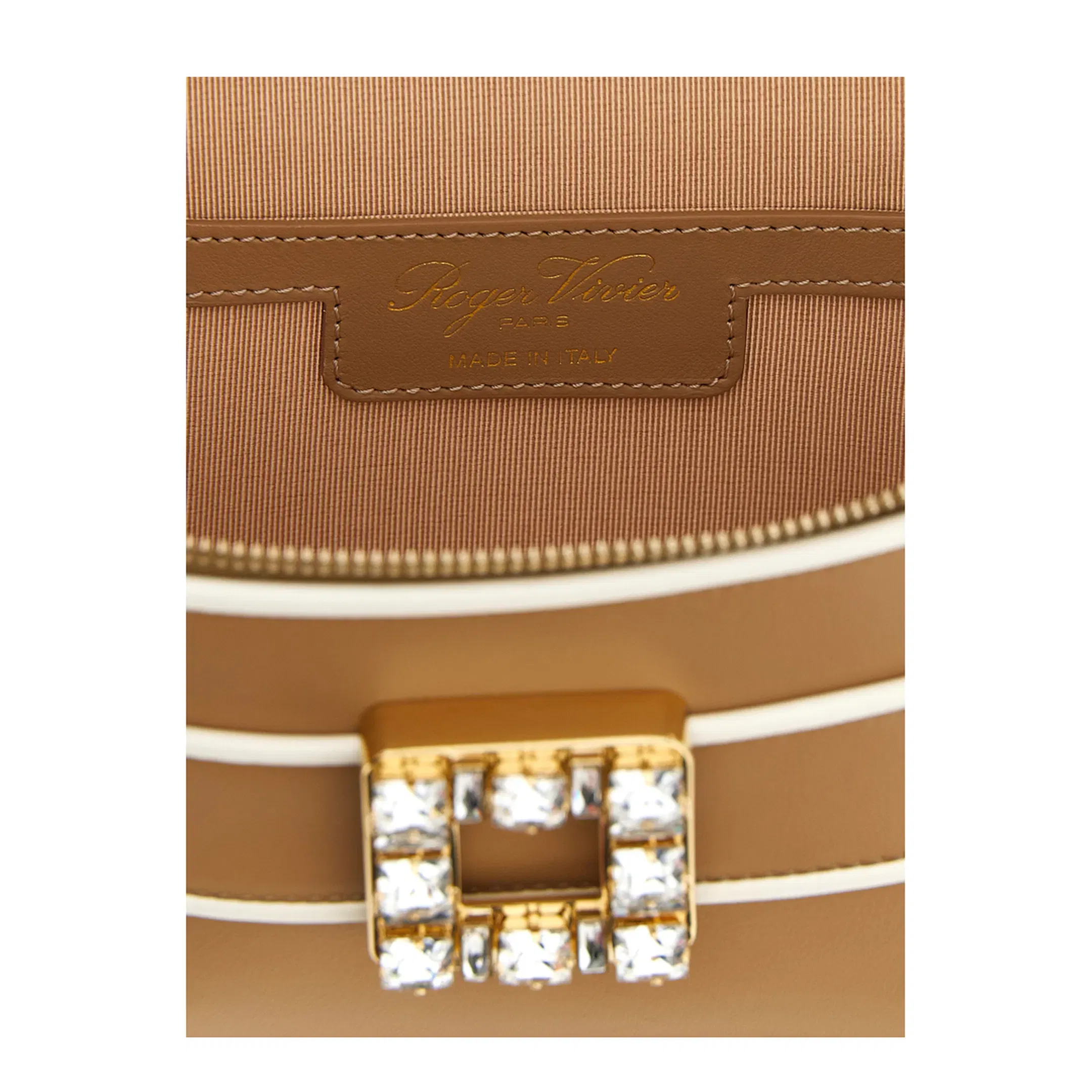 Vanity Très Vivier Micro Bag in Leather - Camel