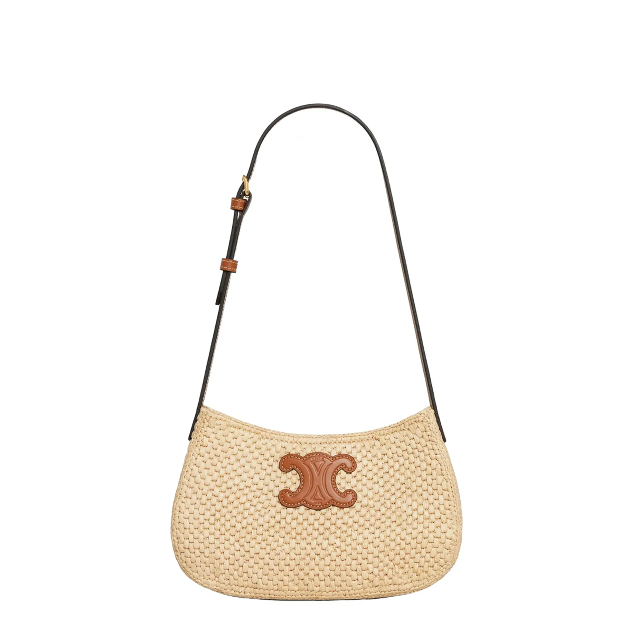 Medium Tilly Calfskin Shoulder Bag - Natural