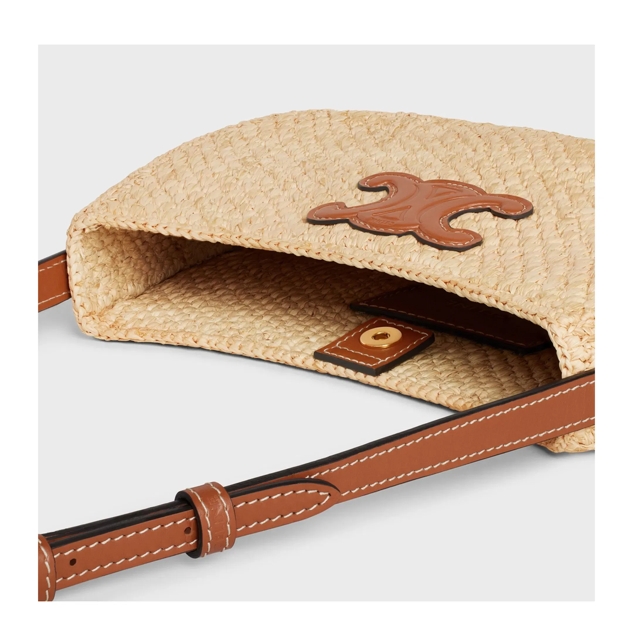 Medium Tilly Calfskin Shoulder Bag - Natural