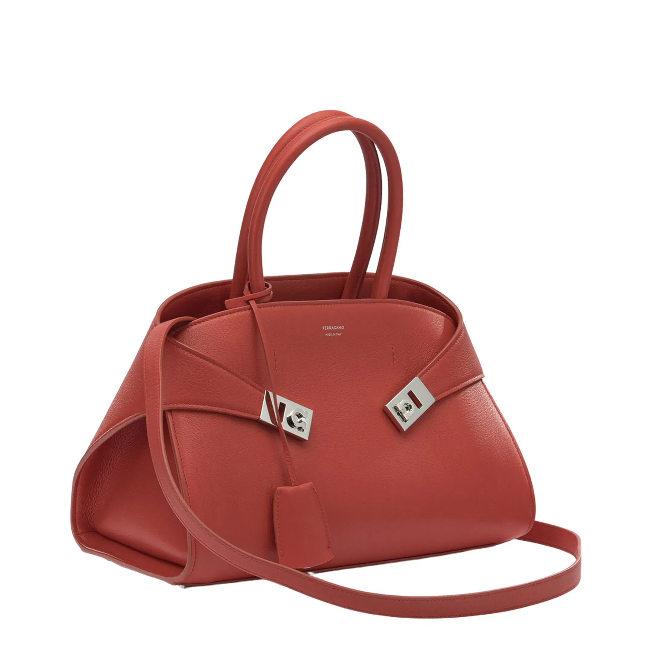 Hug Medium Handbags - Flame Red