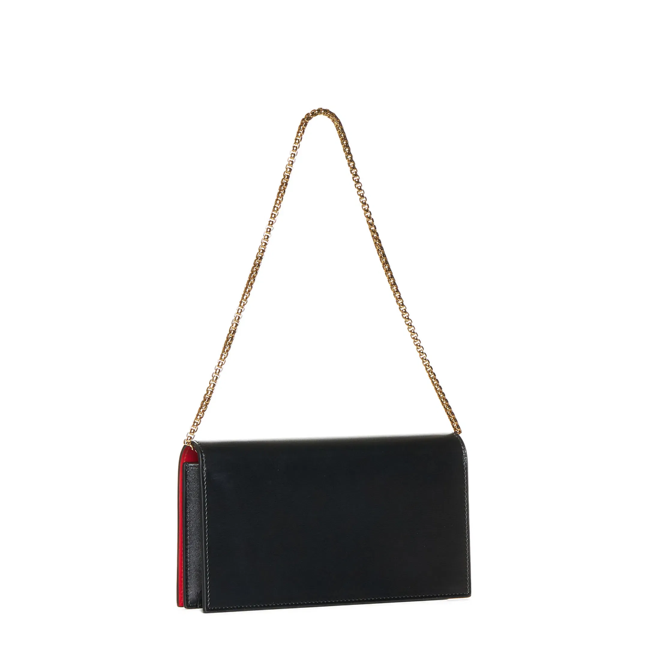 Double Gancini Mini Chain Crossbody Bag - Black