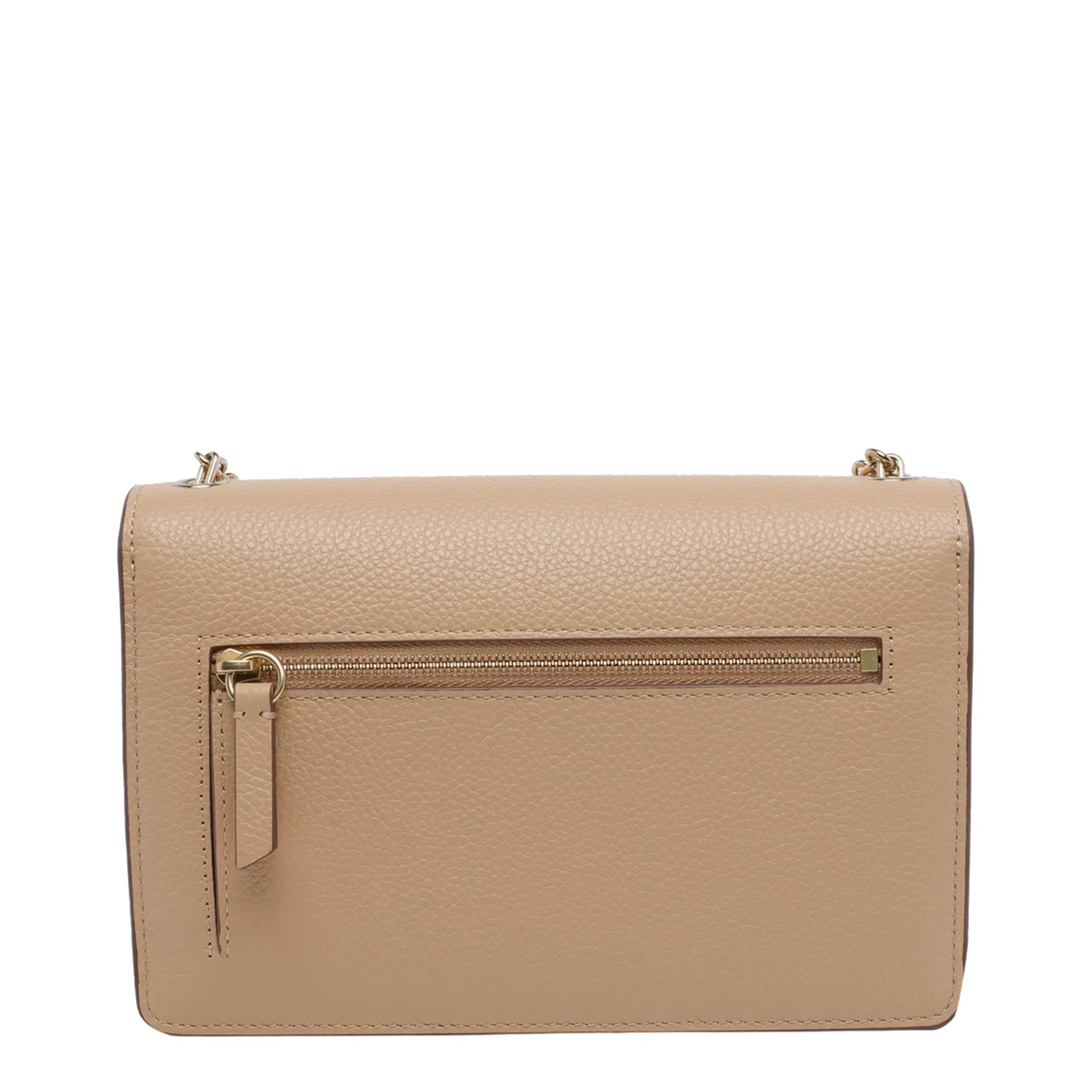 Small Darley Leather Crossbody Bag - Beige