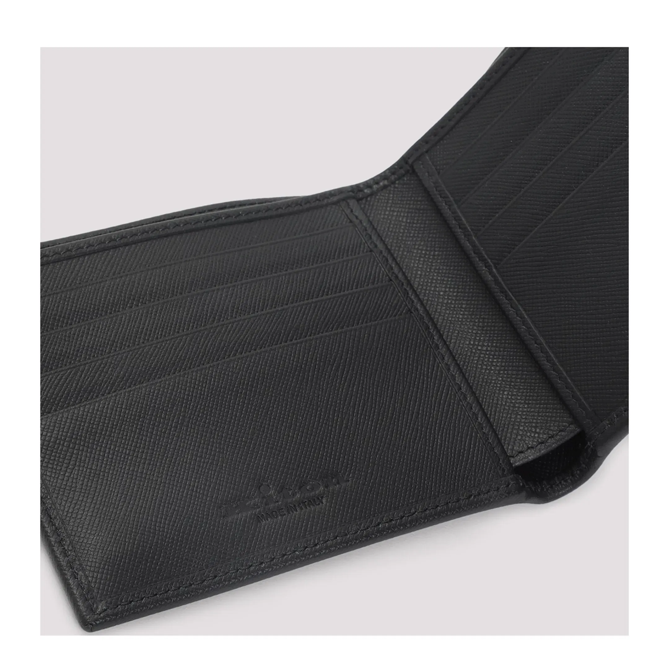 Bifold Leather Wallet - Black