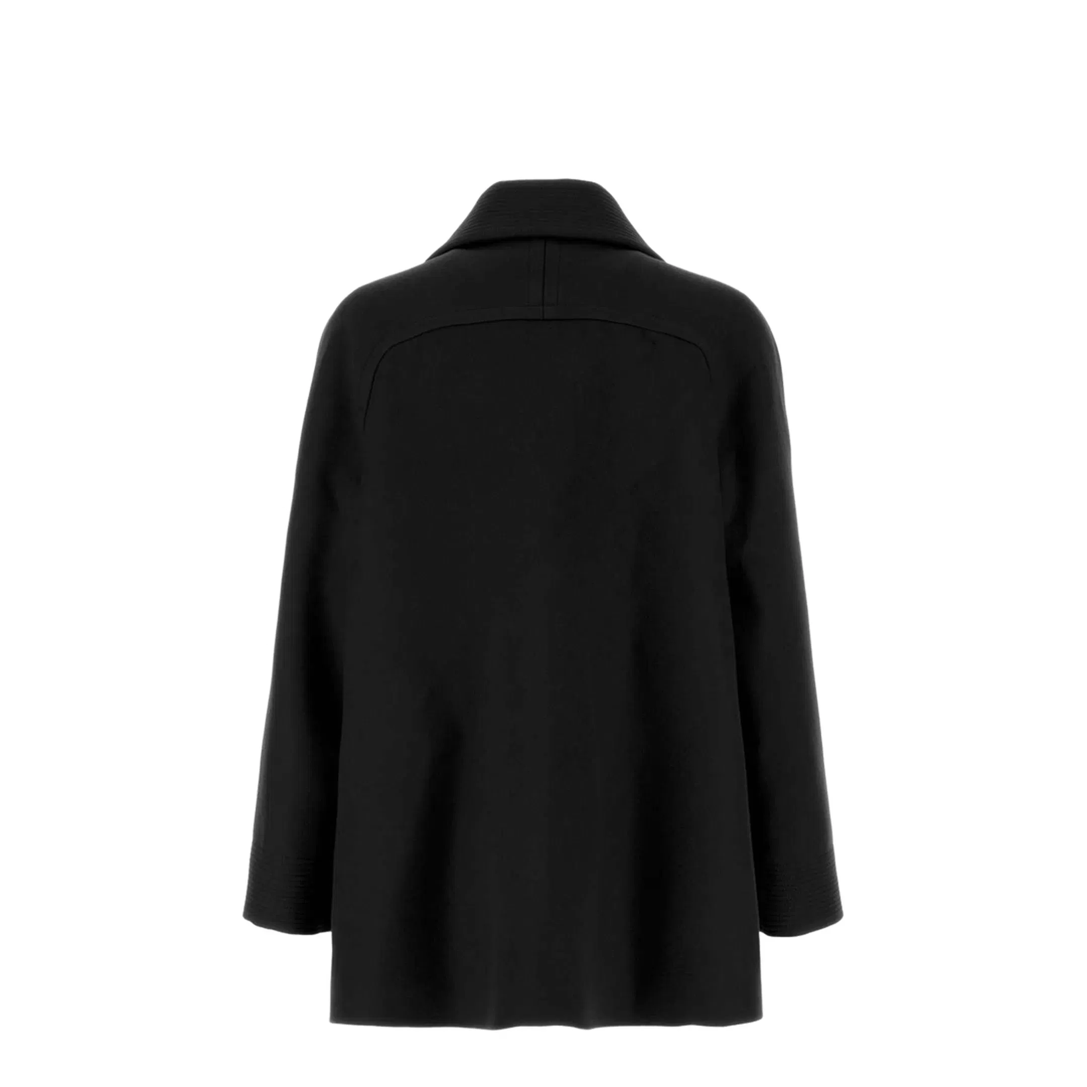VLogo Wool Coat - Black