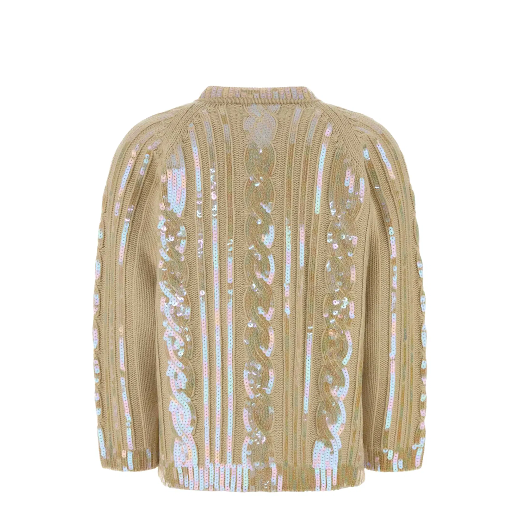 Women's Wool Cardigan - Beige
