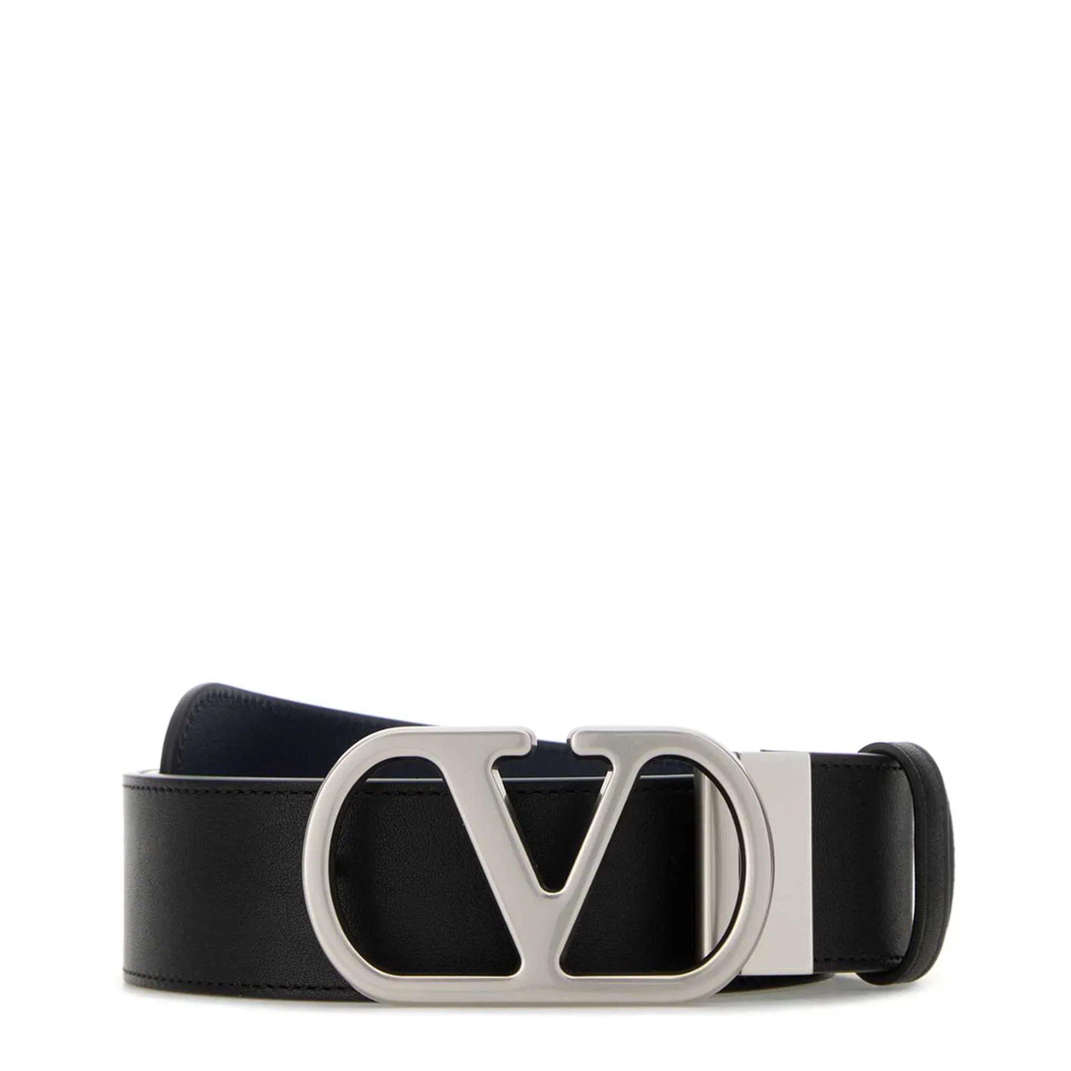 Reversible Leather Belt - Black