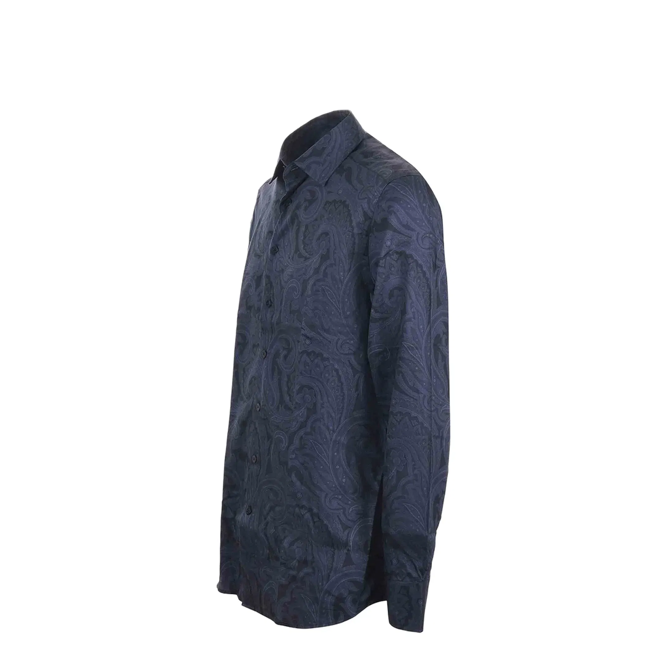 Paisley Printed Cotton Shirt - Blue