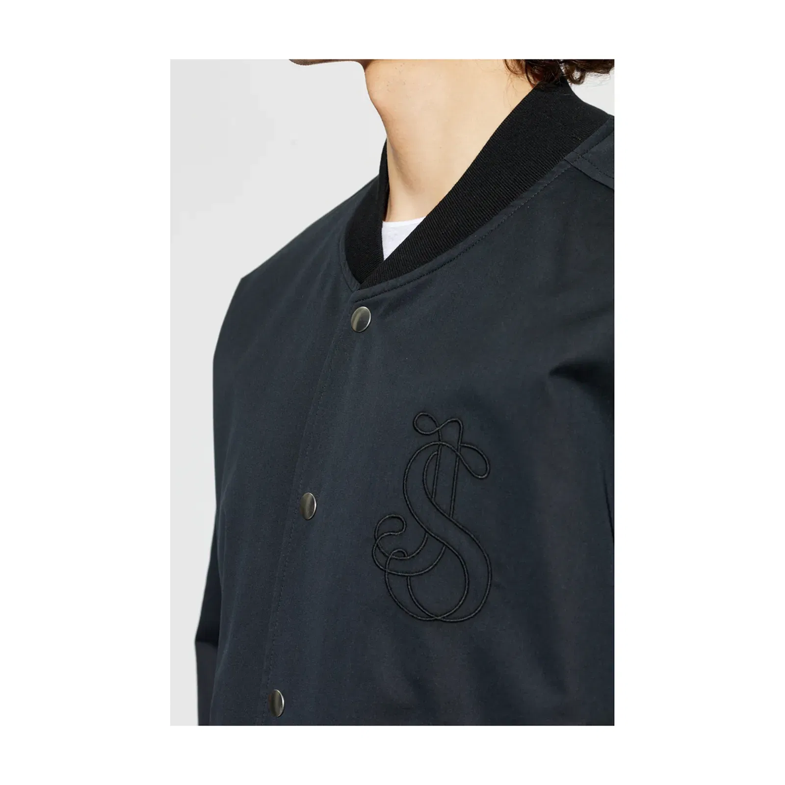 Logo Bomber Jacket - Black
