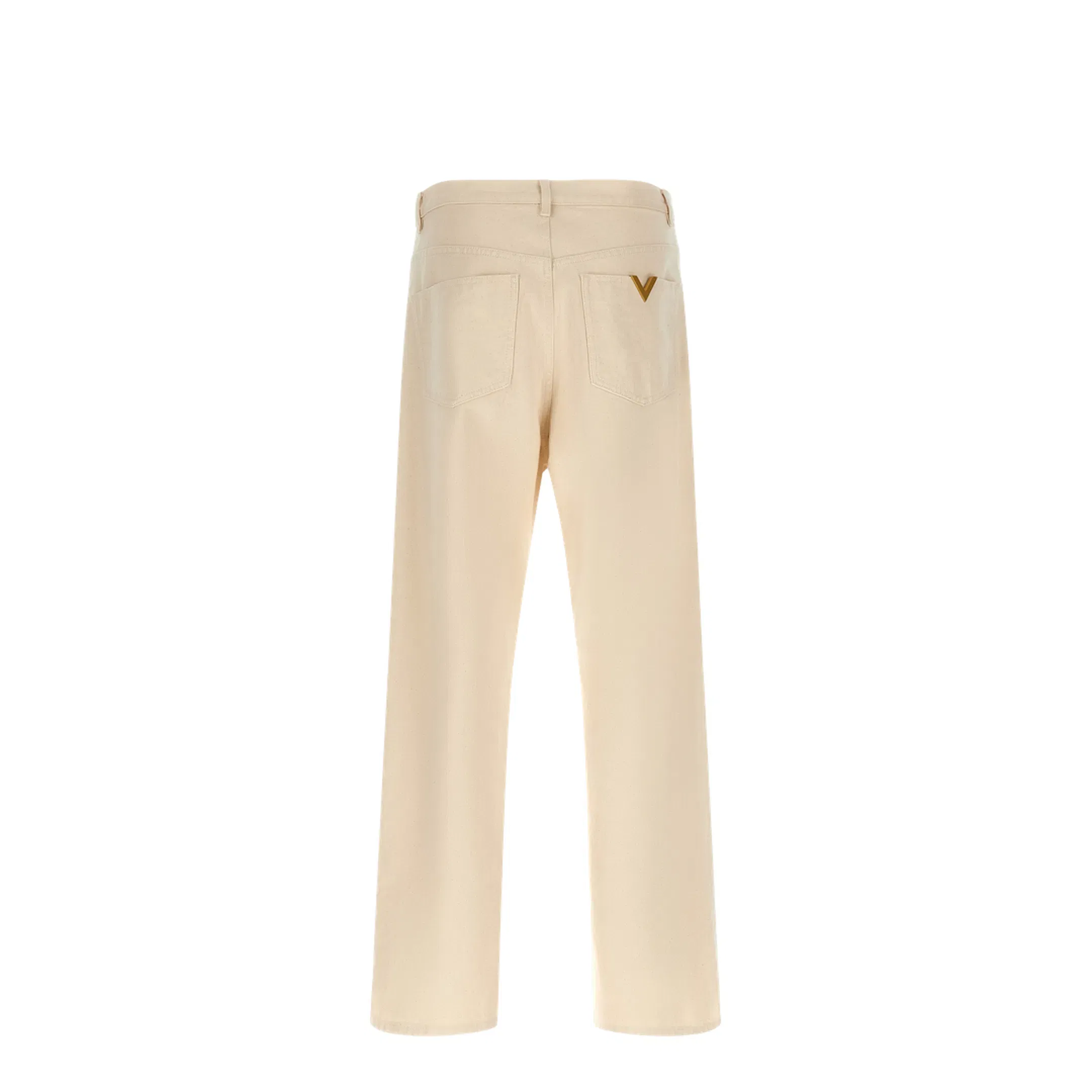 VGold Straight Leg Jeans - Beige