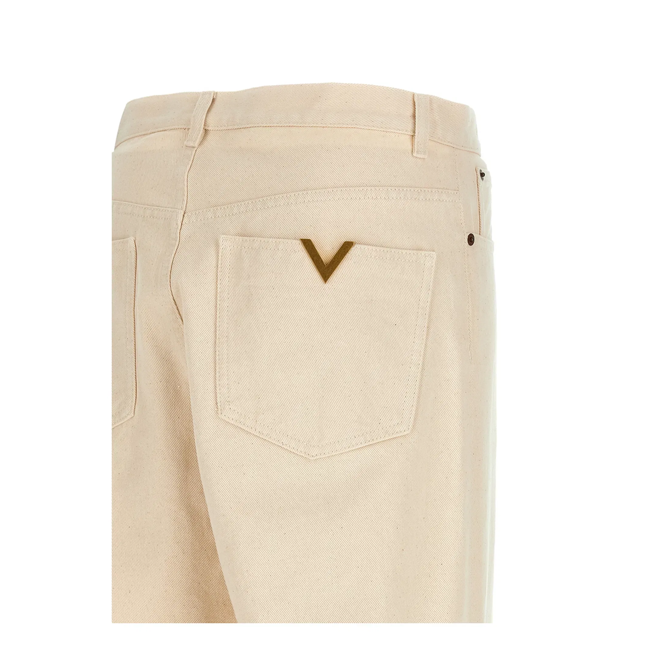 VGold Straight Leg Jeans - Beige