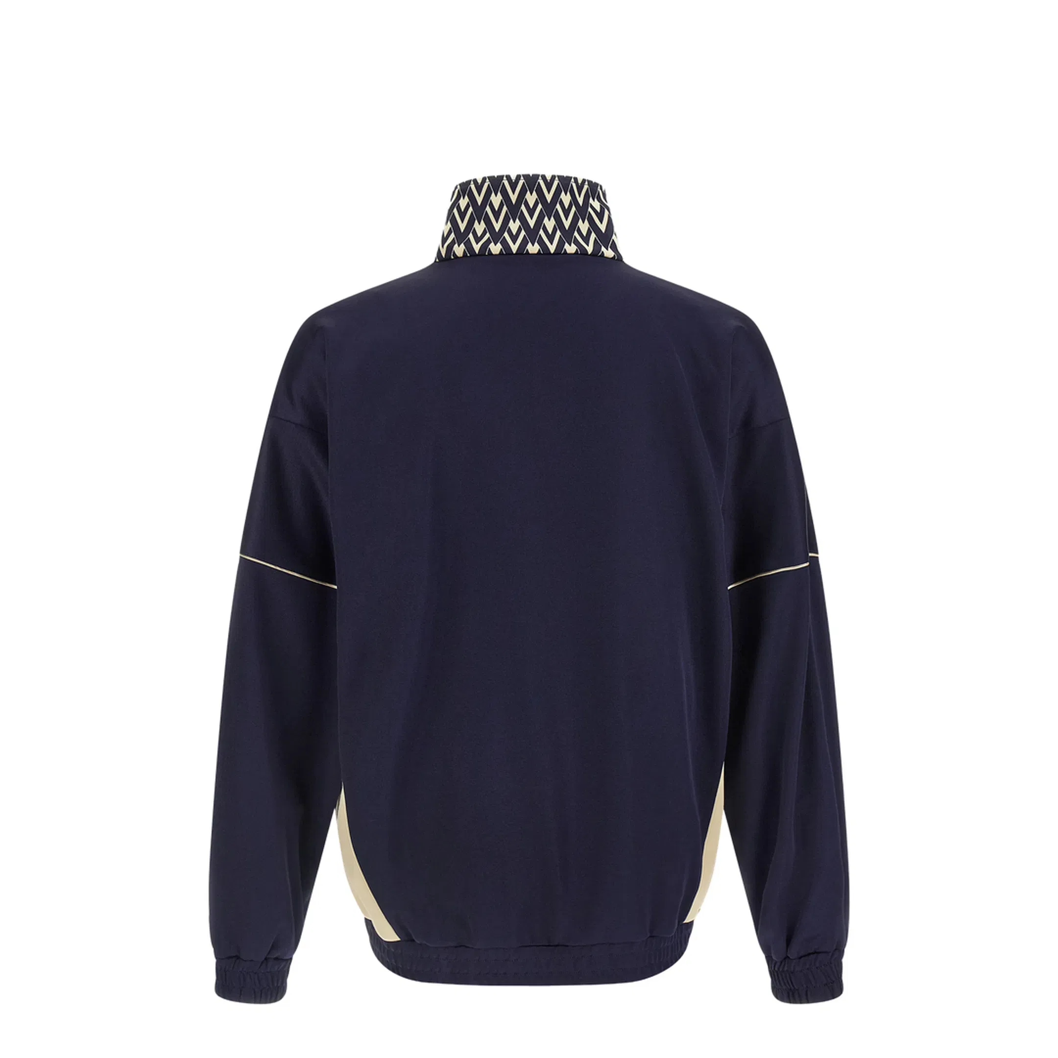 Toute La V Print Zipper Sweatshirt - Blue