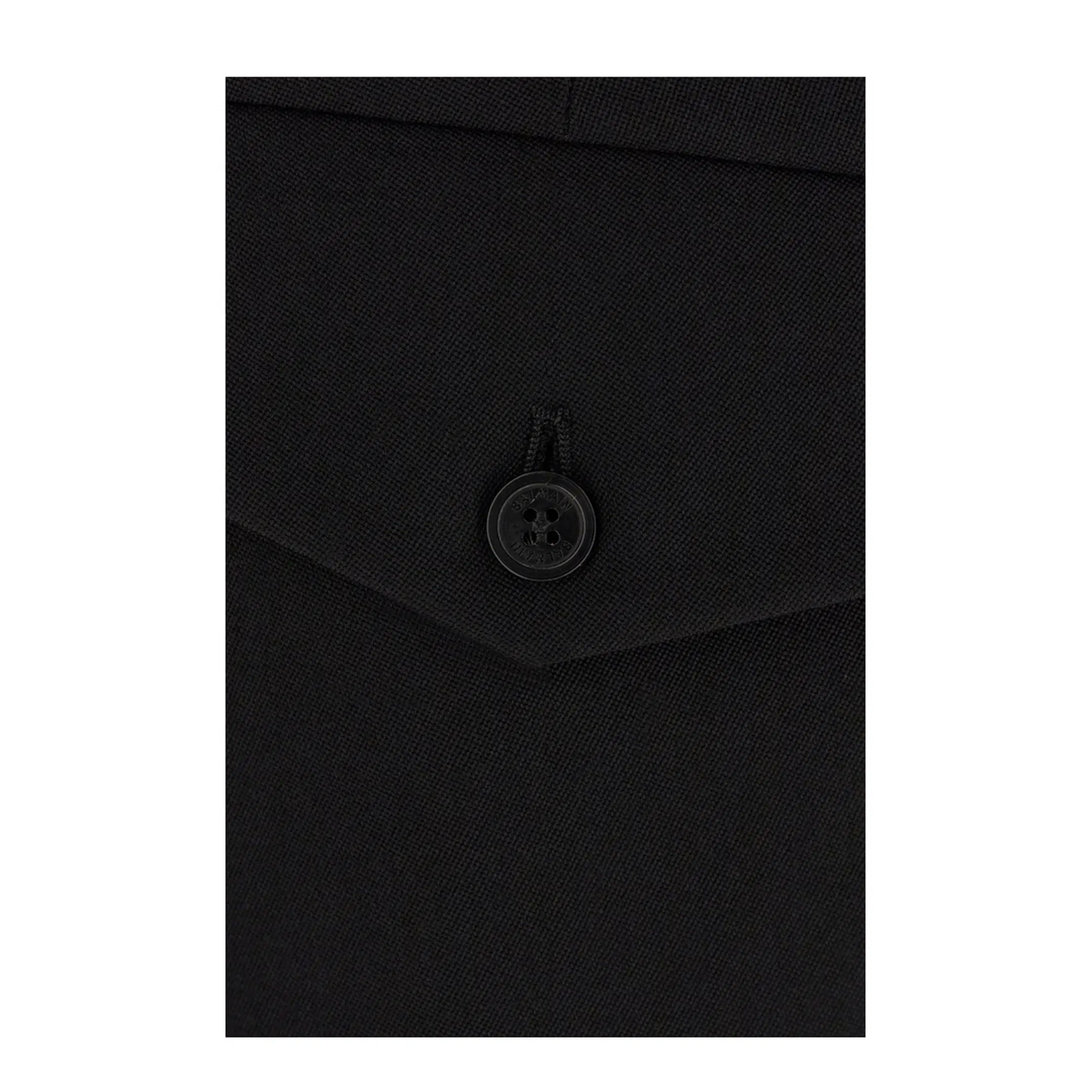 Pleated Gabardine Shorts - Black