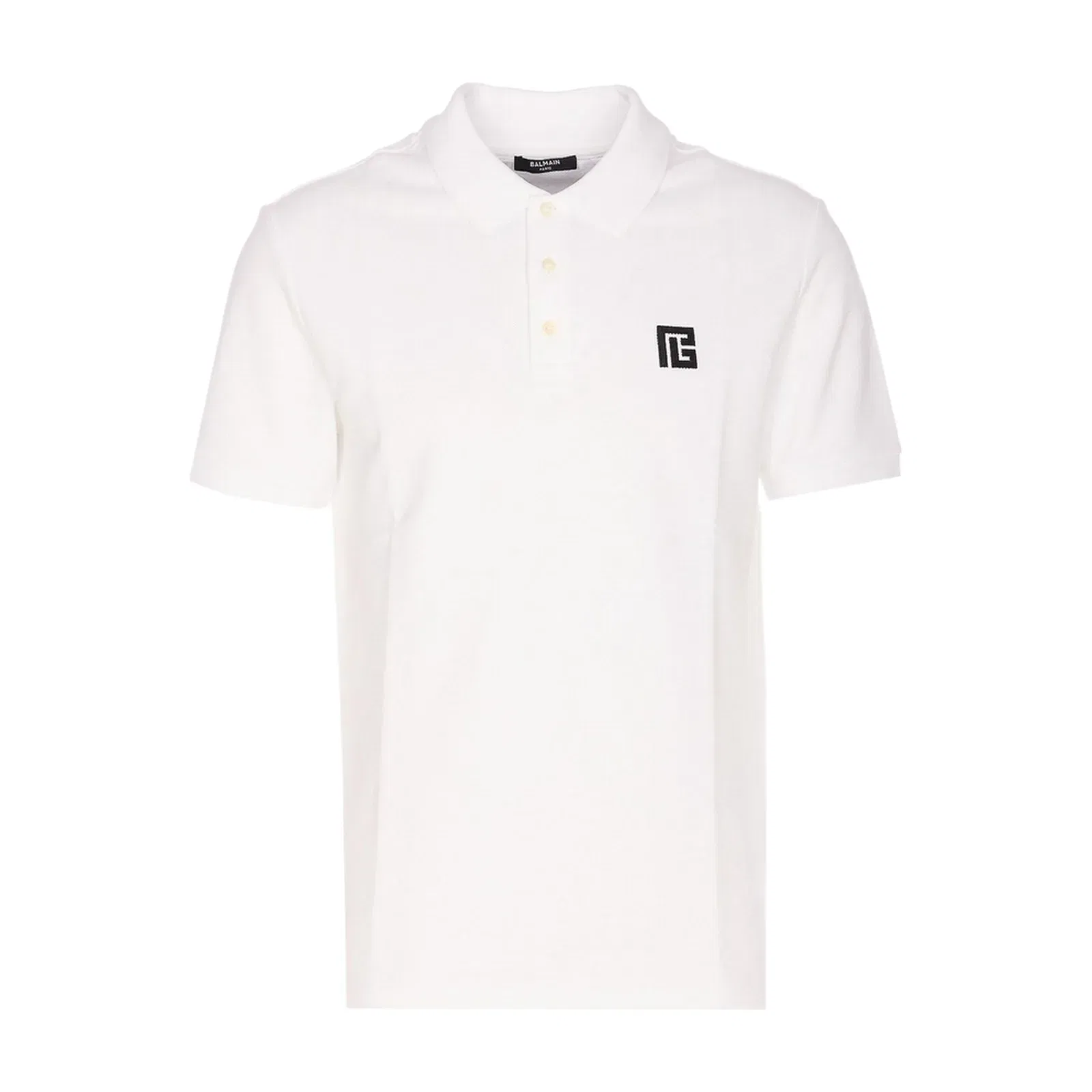 Embroidered Logo Polo White