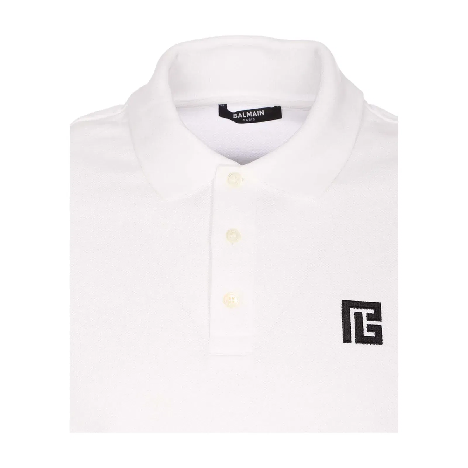 Embroidered Logo Polo White
