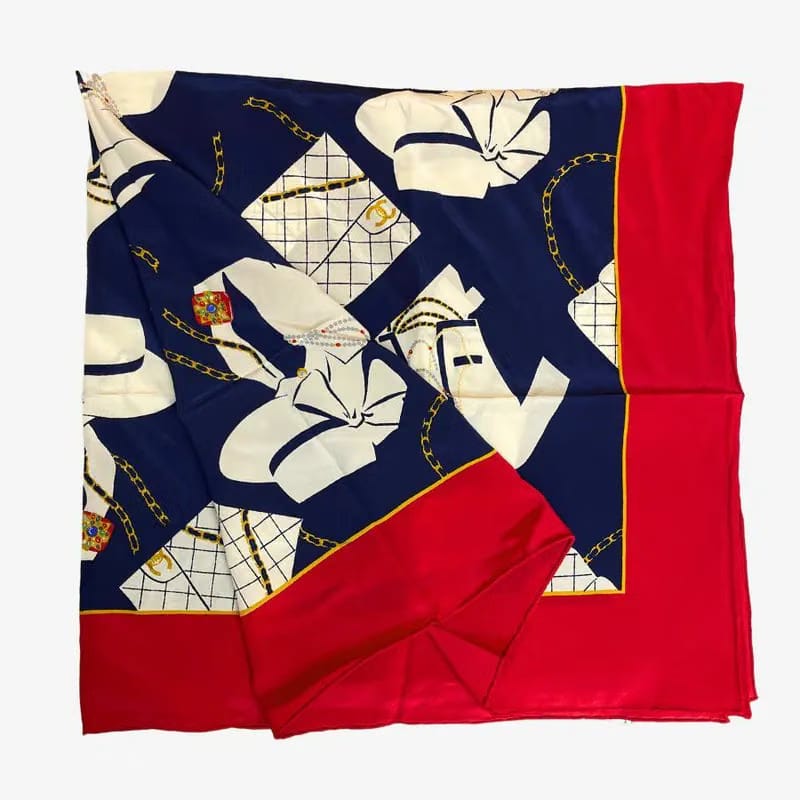 RC460 - CHANEL Vintage Silk Scarf