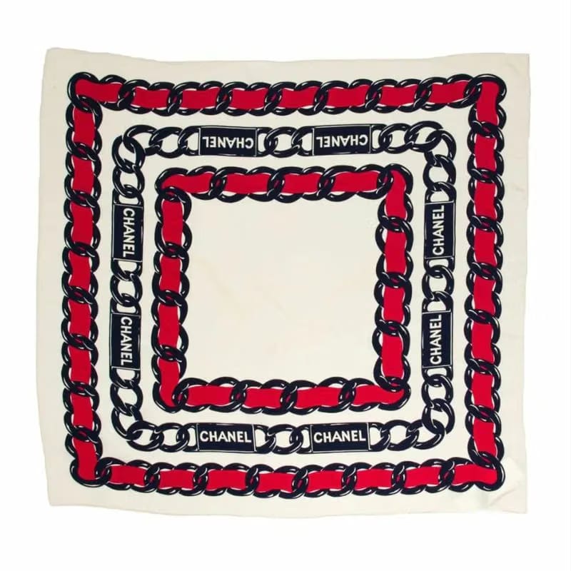 RC457 - CHANEL Vintage Silk Scarf