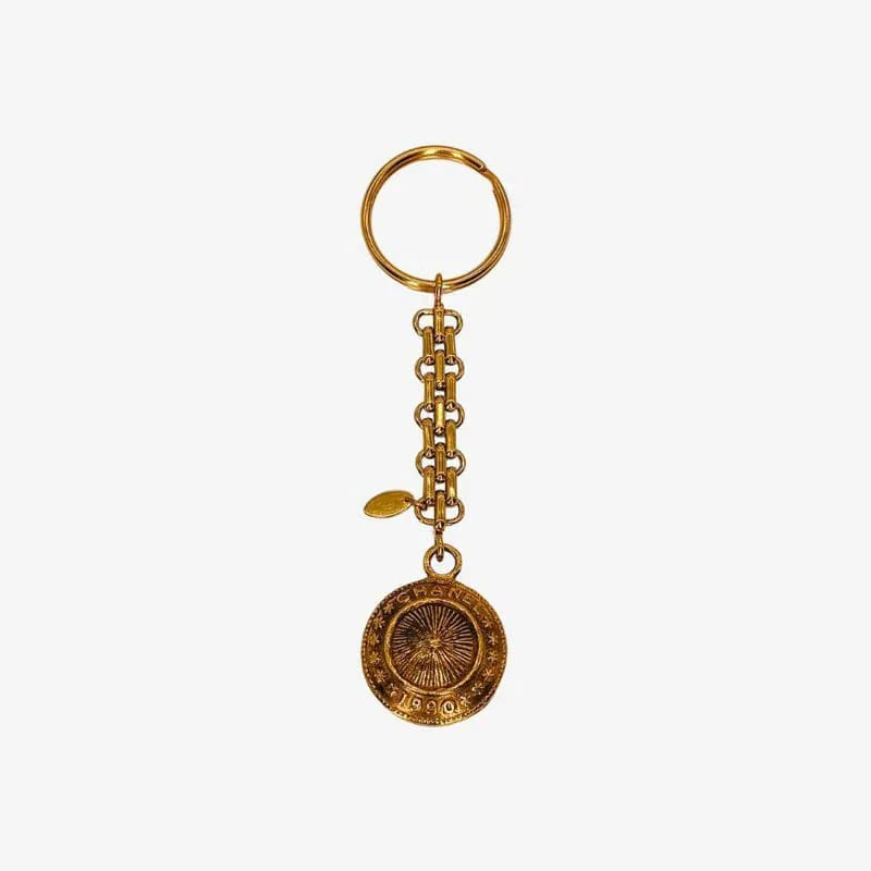 RC234 - CHANEL Gold Key Ring