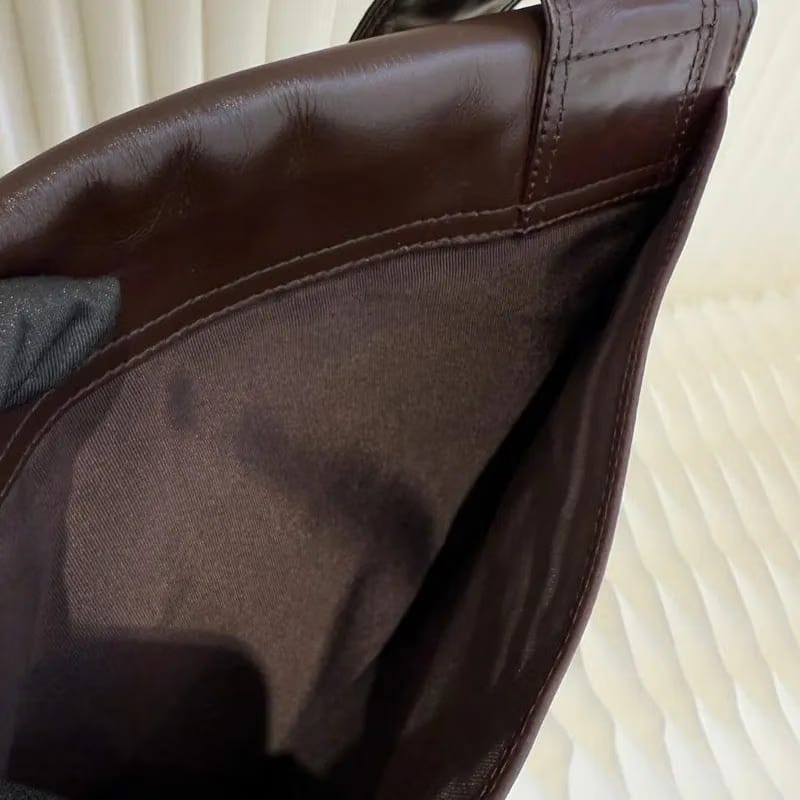 RA685 - CHAENL Vintage Brown Lambskin Shoulder Bag