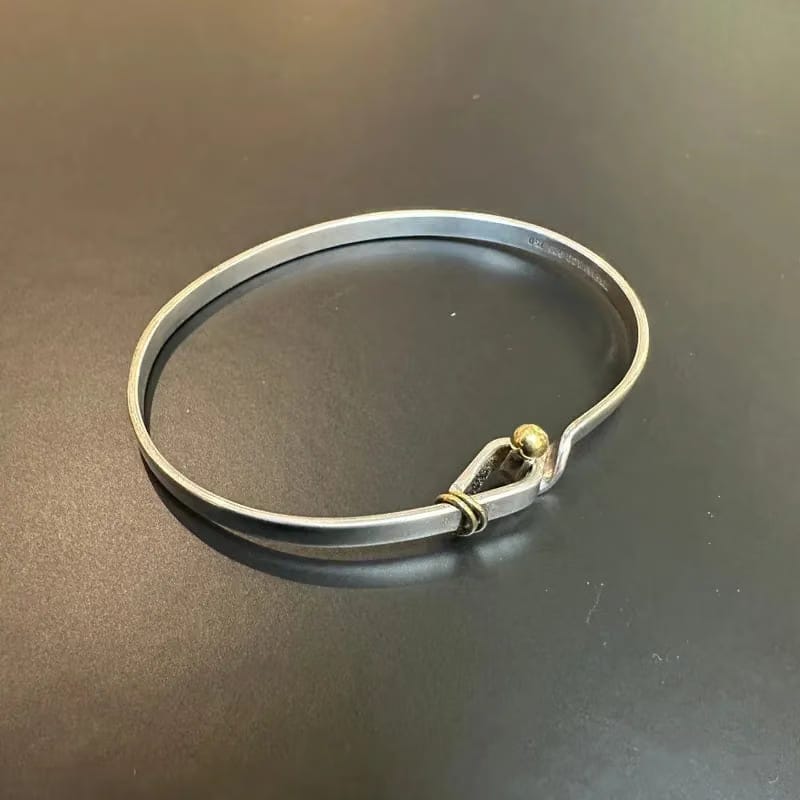 RB845 - TIFFANY & Co 18K Gold And Sliver Hook Bracelets