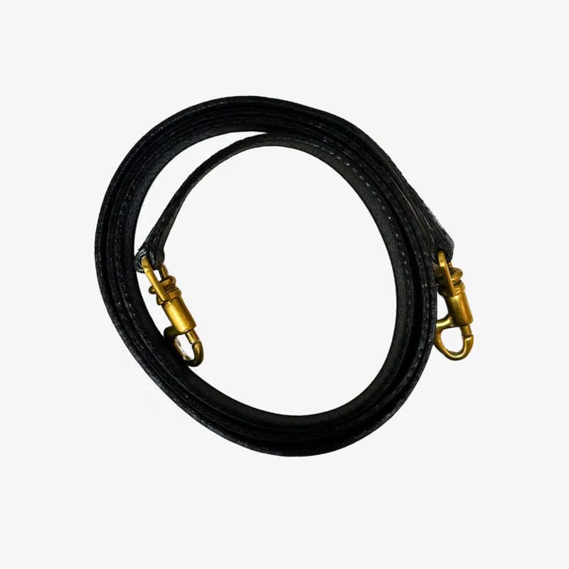 JW392 - GUCCI Vintage Black Pigskin Leather Bamboo Shoulder Bag