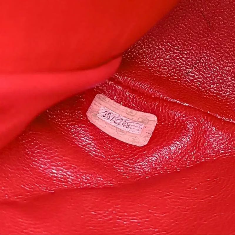 JAH176 - CHANEL Vintage Red Lambskin Duma Backpack