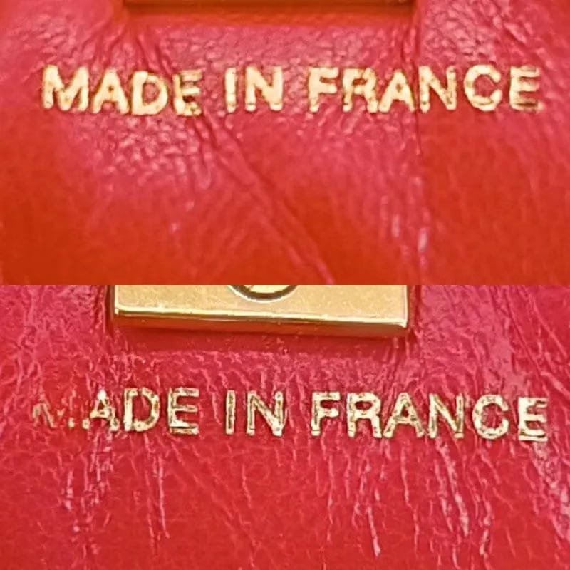 C476 - CHANEL Vintage Red Caviar Leather Double Side Shoulder Bag