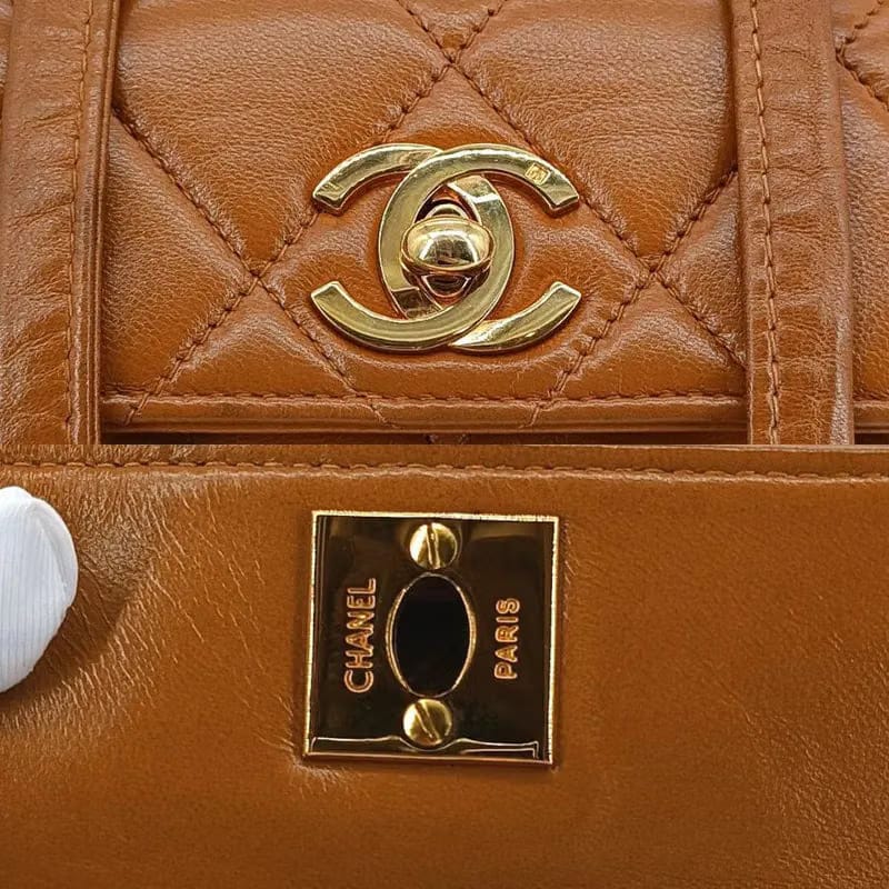 C420 - CHANEL Vintage Brown Lambskin Duma Backpack