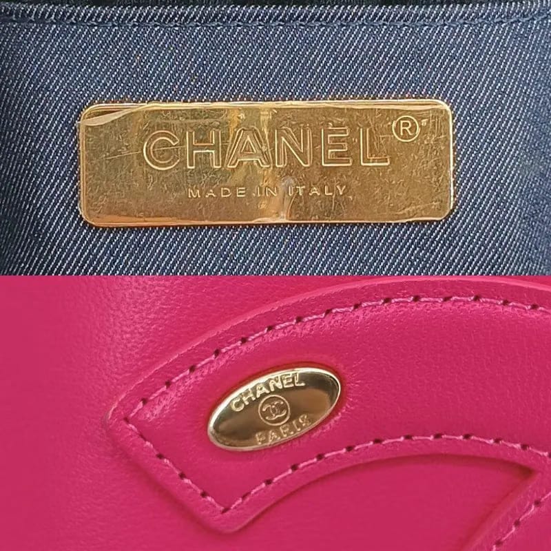 RA385 - CHANEL Pink Lambskin Vanity Case Bag