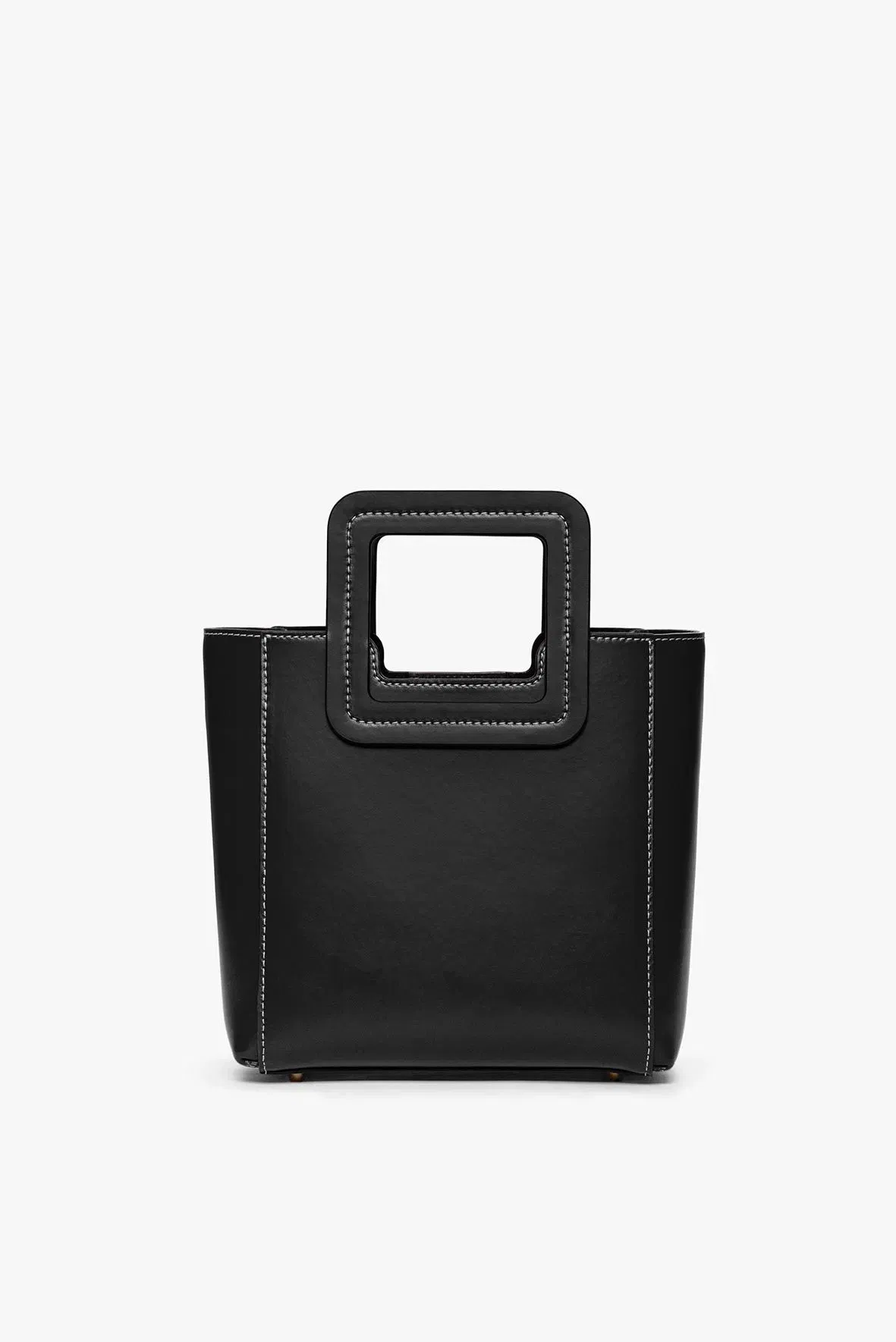 MINI SHIRLEY LEATHER BAG BLACK
