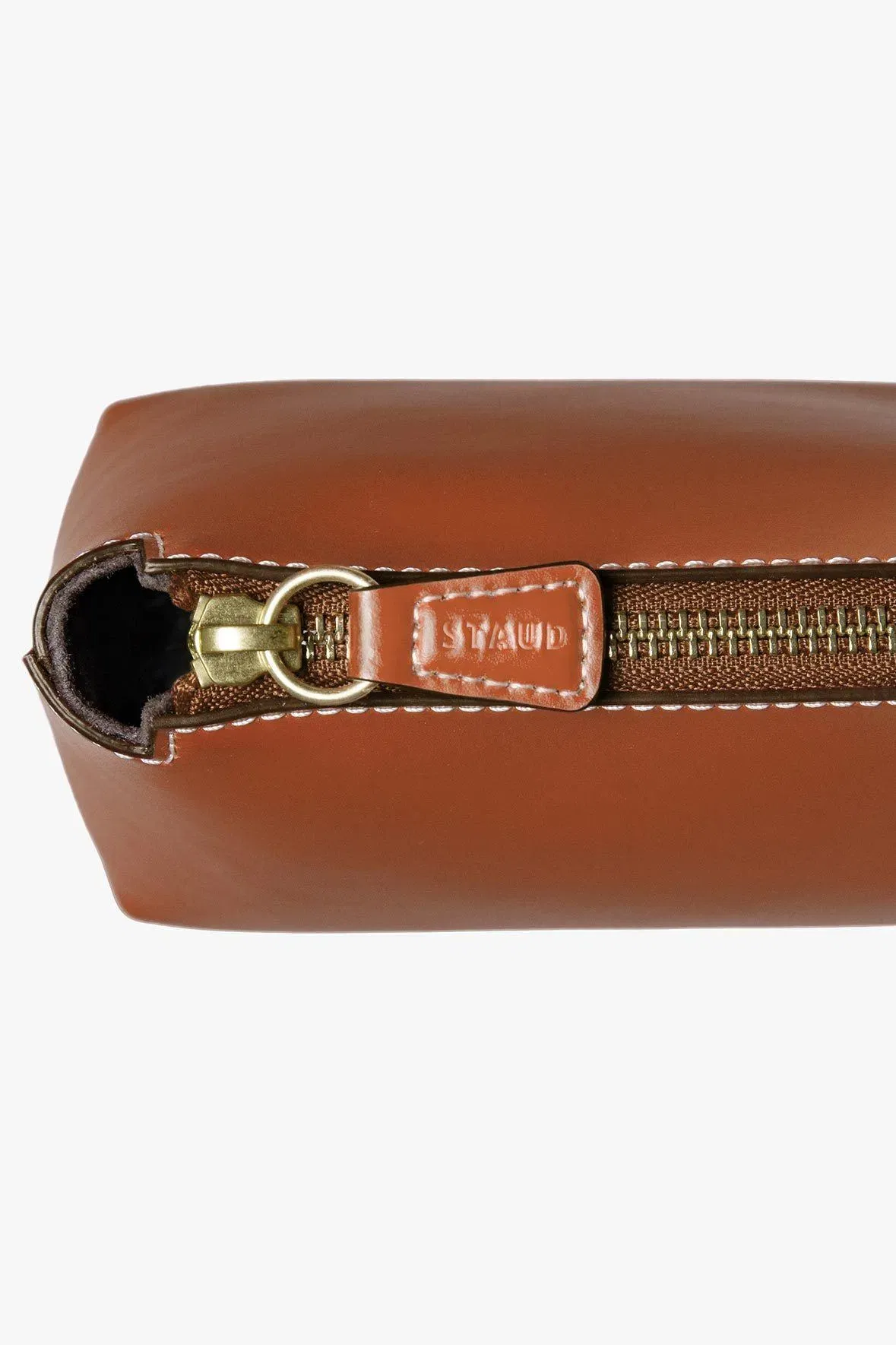 MINI SHIRLEY LEATHER BAG SADDLE