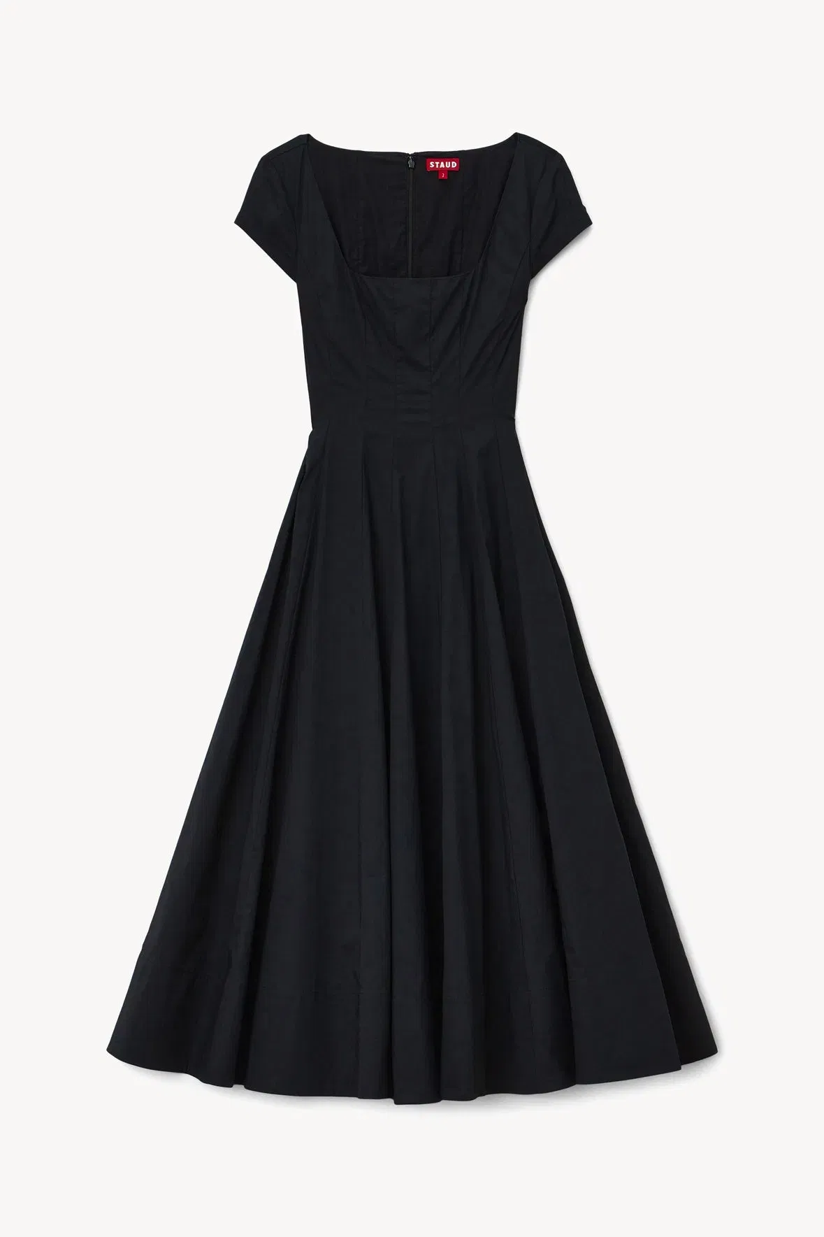 SHORT SLEEVE WELLS DRESS BLACK