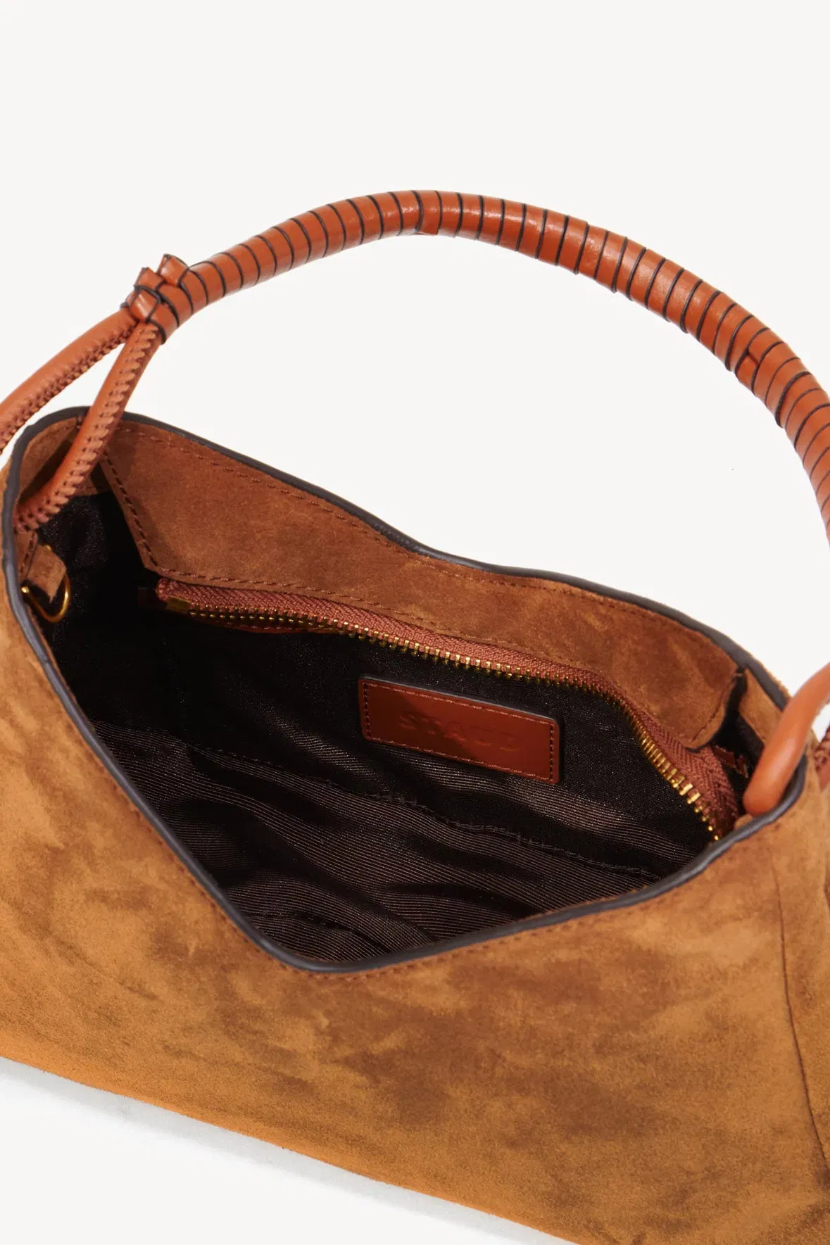 VALERIE SHOULDER BAG TAN SUEDE