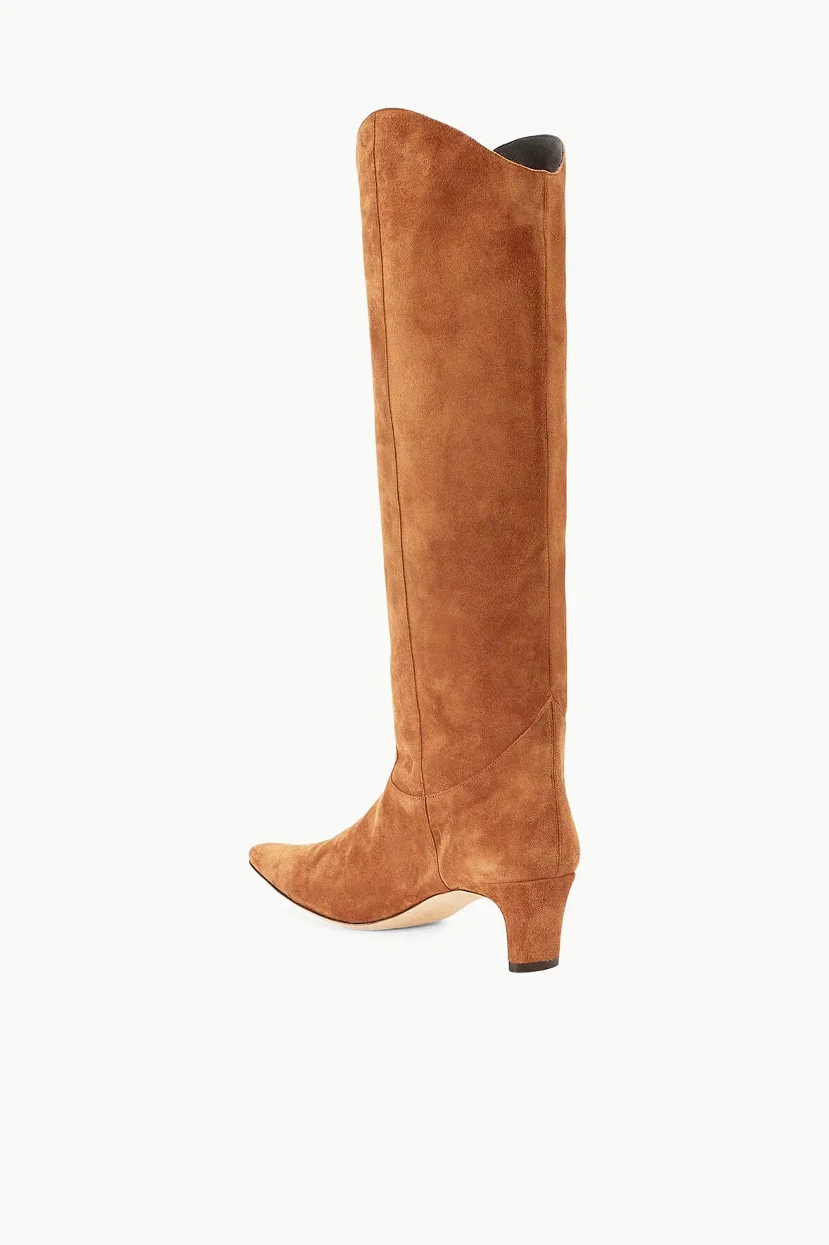 WESTERN WALLY BOOT TAN SUEDE