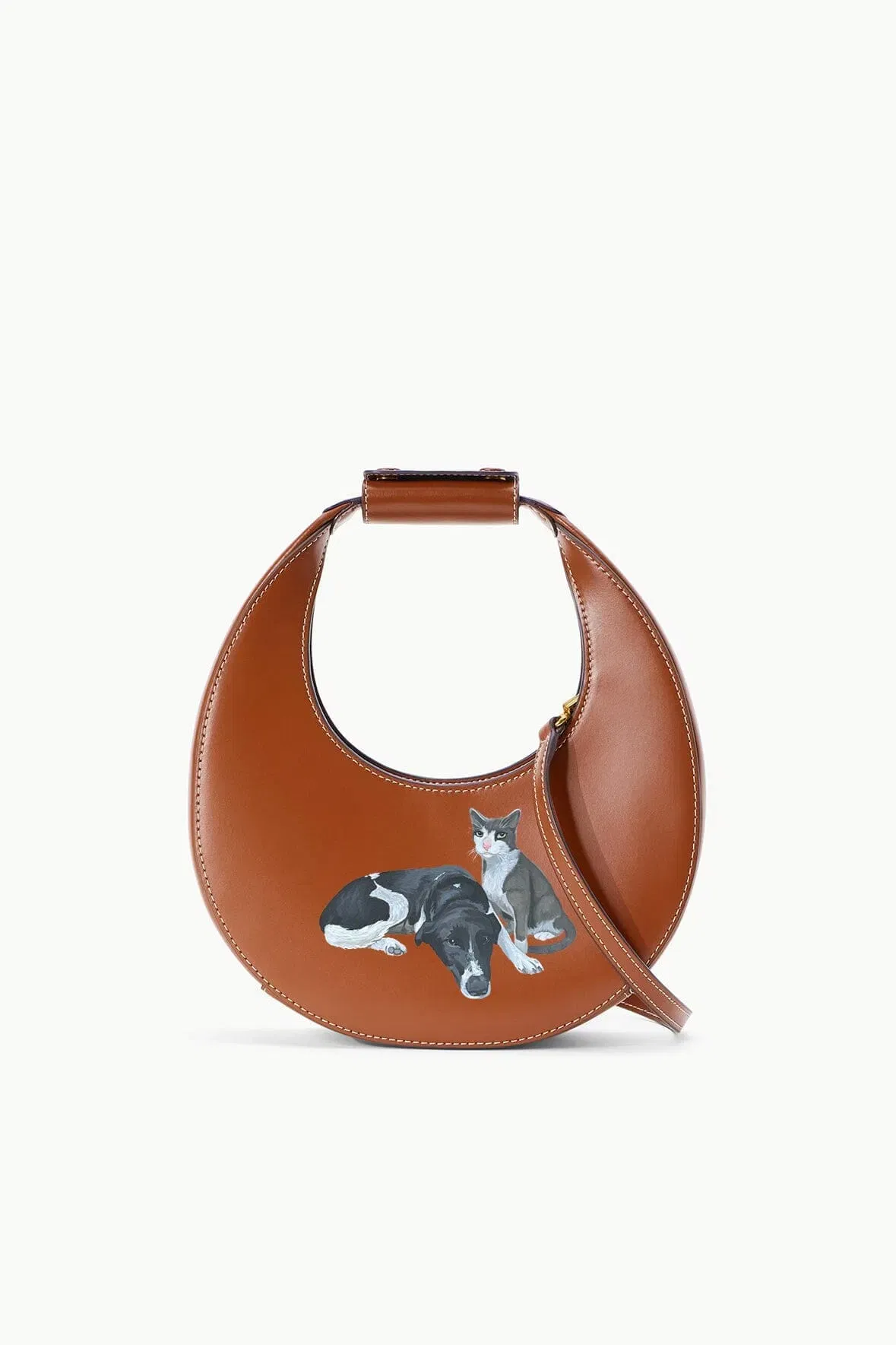 CUSTOM MINI MOON BAG TAN