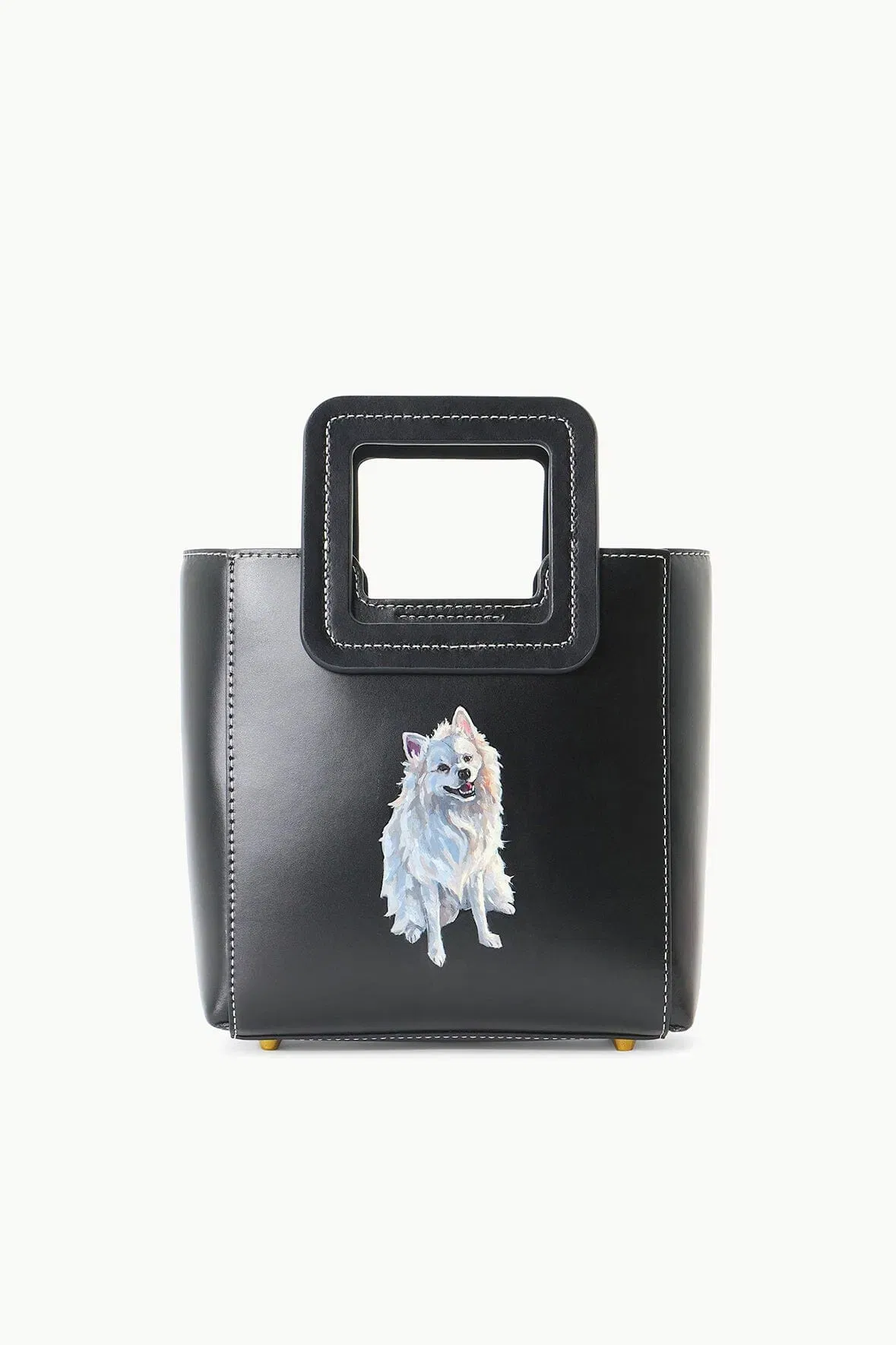CUSTOM MINI SHIRLEY LEATHER BAG BLACK