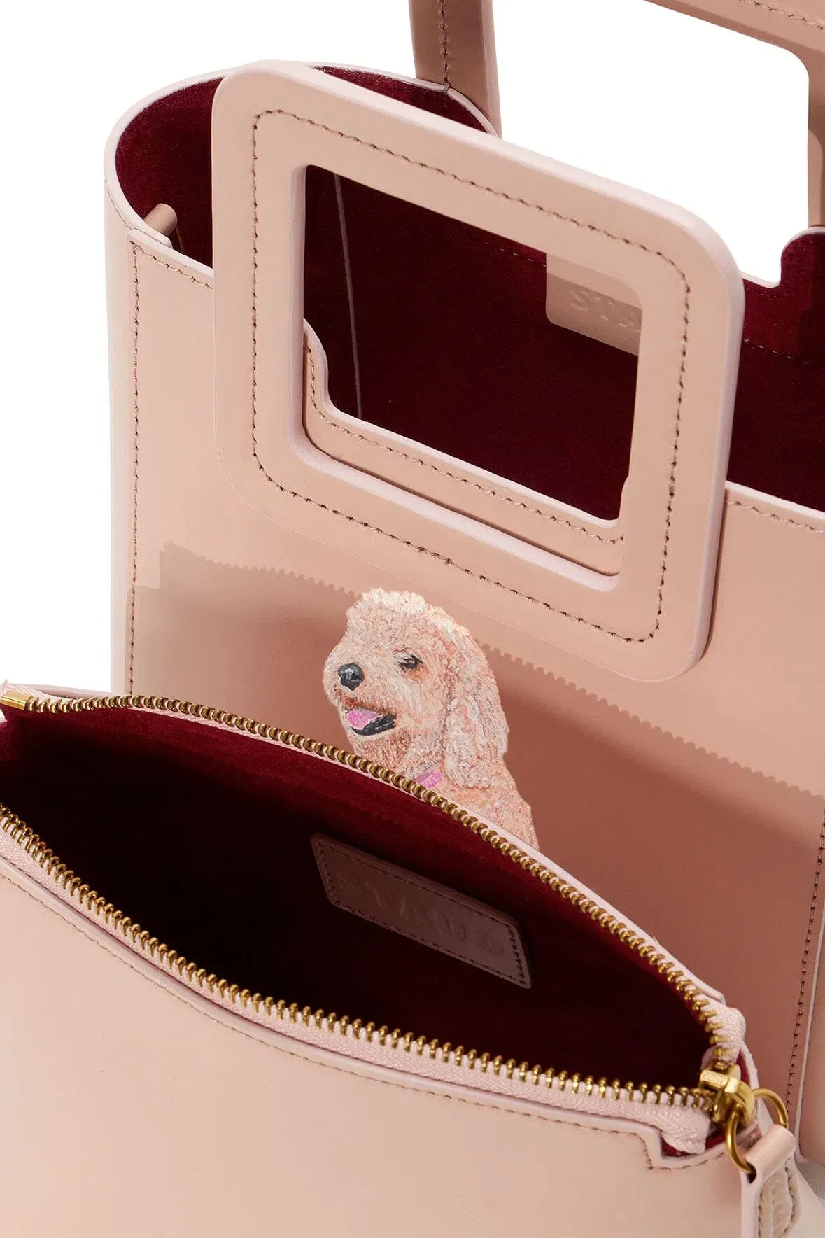 CUSTOM MINI SHIRLEY LEATHER BAG BLUSH