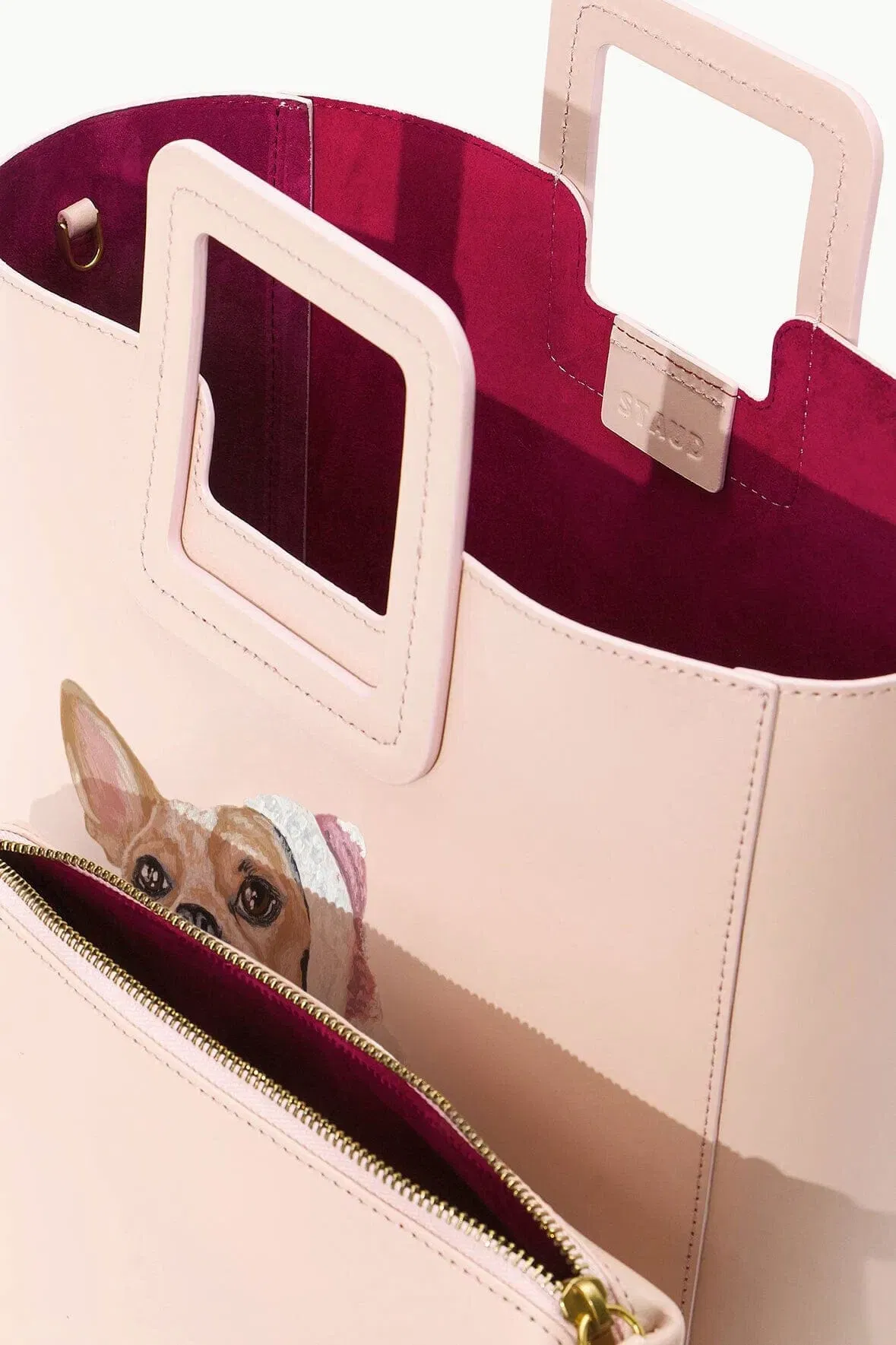 CUSTOM SHIRLEY LEATHER BAG BLUSH