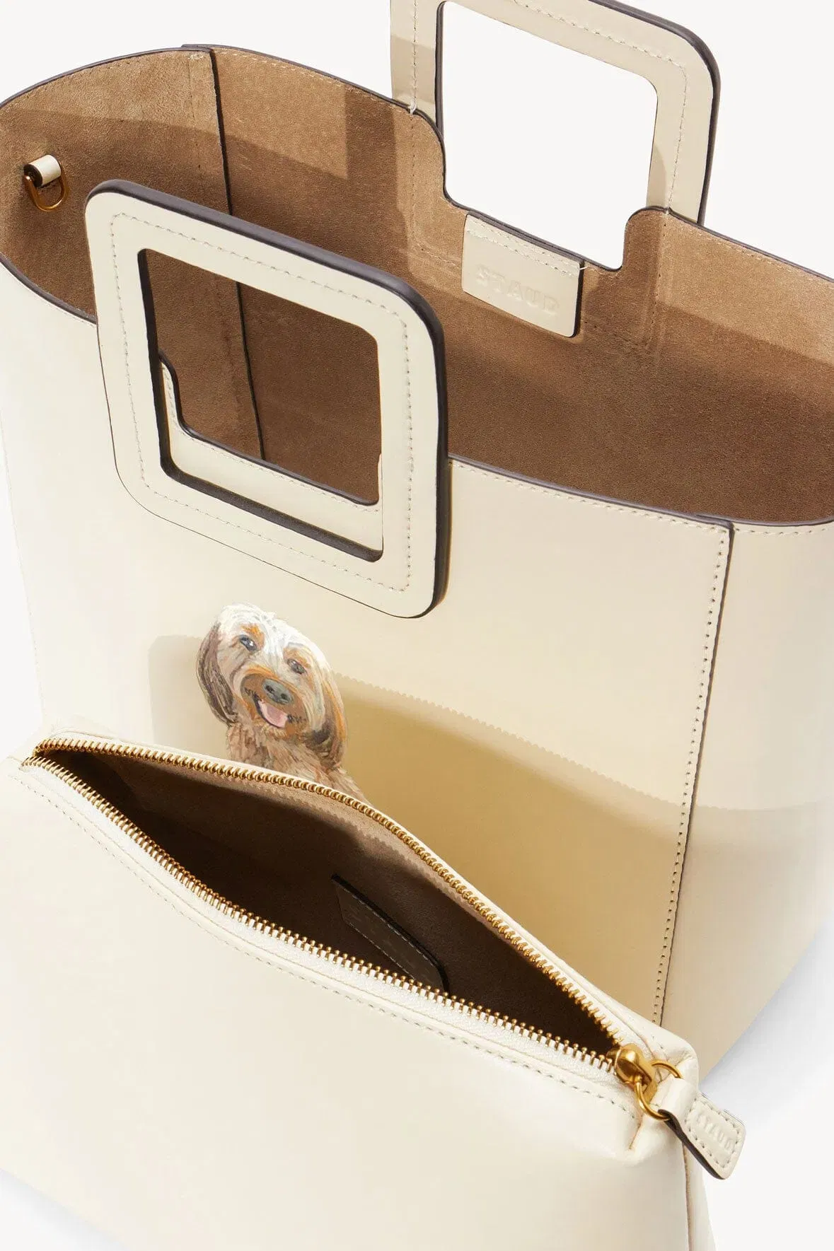CUSTOM SHIRLEY LEATHER BAG CREAM