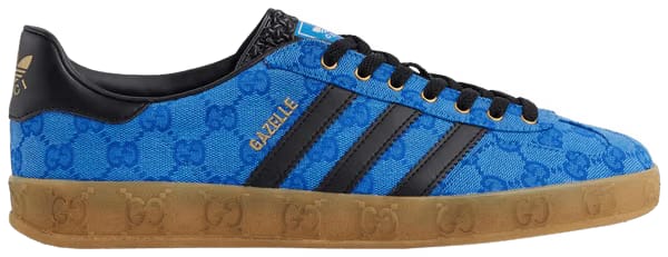 Adidas x Gucci Gazelle Blue GG Monogram