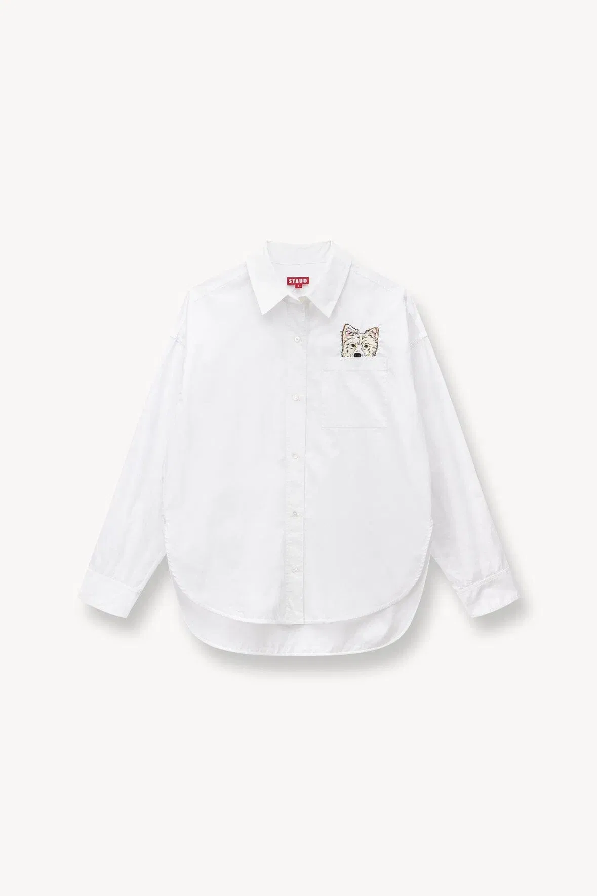 CUSTOM STAUD x C.BONZ CLASSIC OVERSIZED SHIRT WHITE
