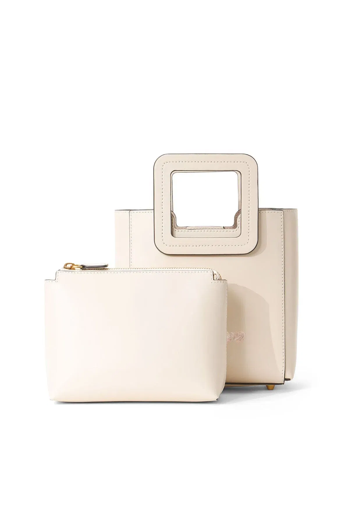CUSTOM MINI SHIRLEY LEATHER BAG CREAM