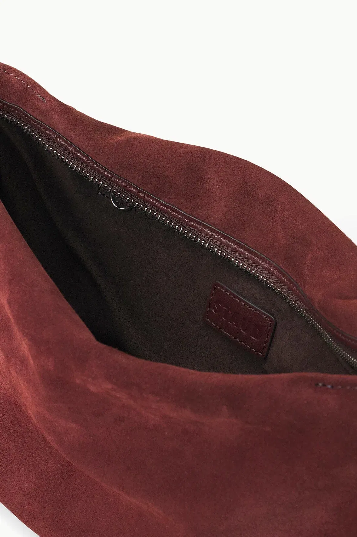 WALLY SHOULDER BAG MAHOGANY SUEDE